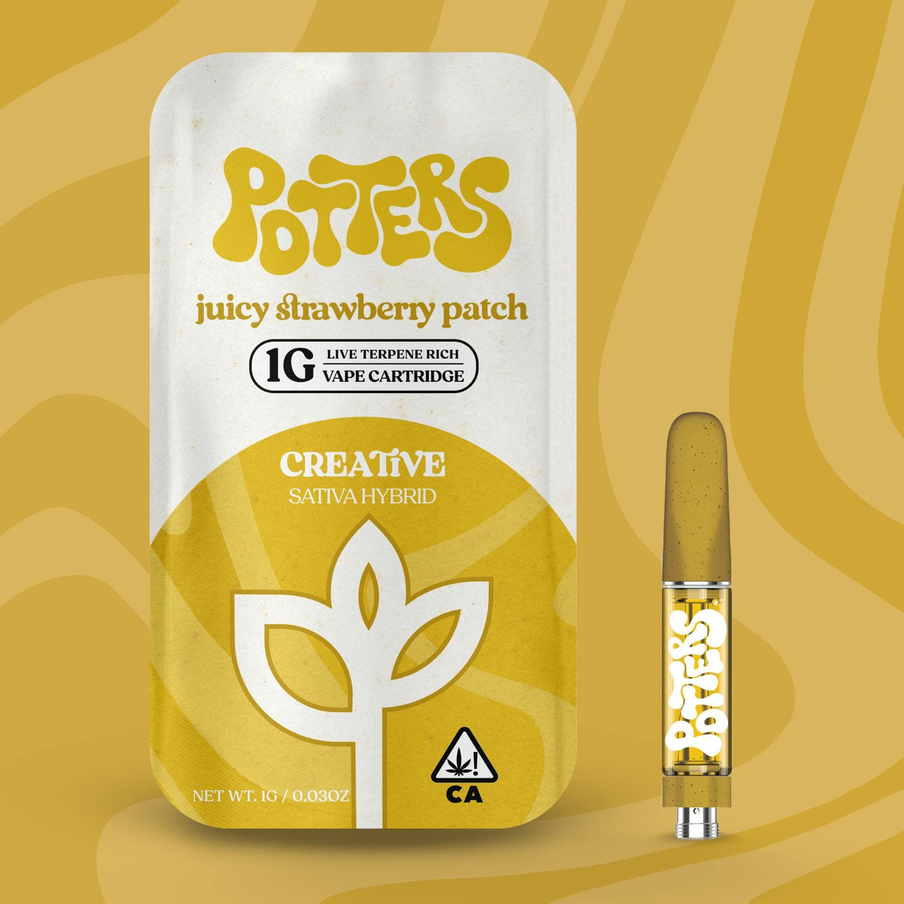 1g | Live Resin Vape Cartridge | Juicy Strawberry Patch
