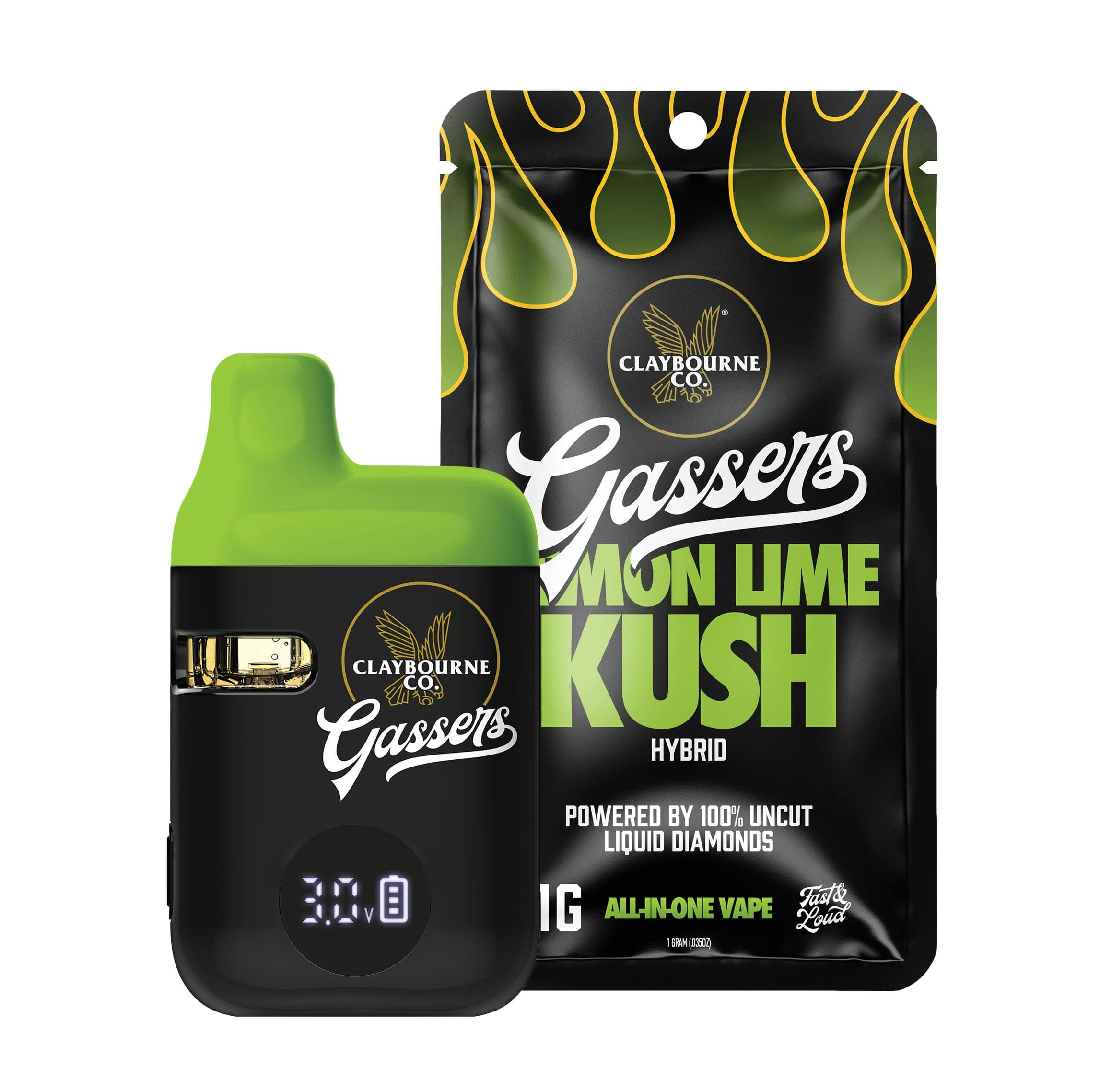 LEMON LIME KUSH GASSERS DISPOSABLE [1000MG]