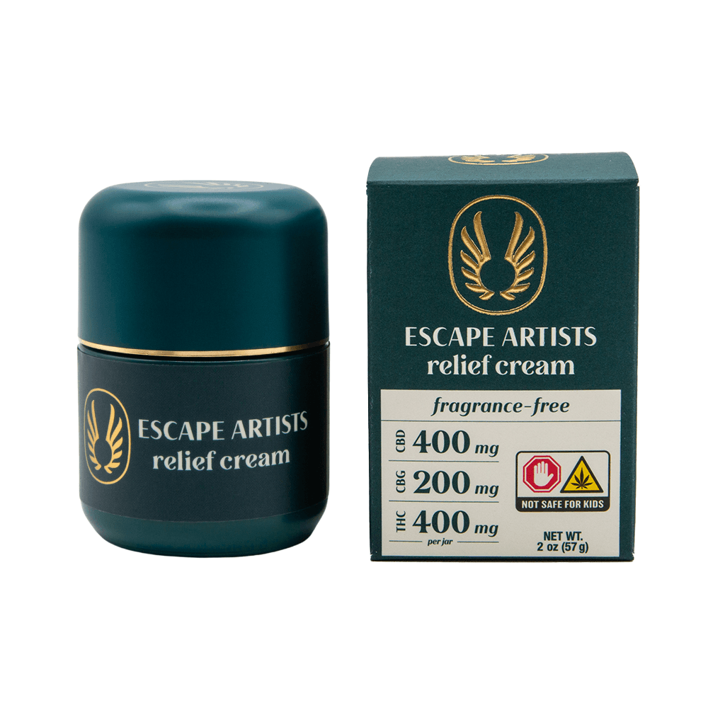 2:1:2 Relief Cream - Fragrance-free [2oz] (400mg CBD/200mg CBG/400mg THC)