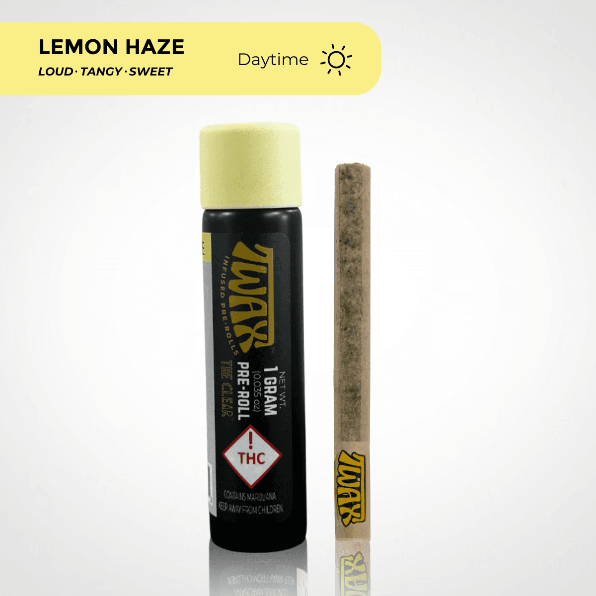 The Clear TWAX Infused Pre-roll 1g | Lemon Haze