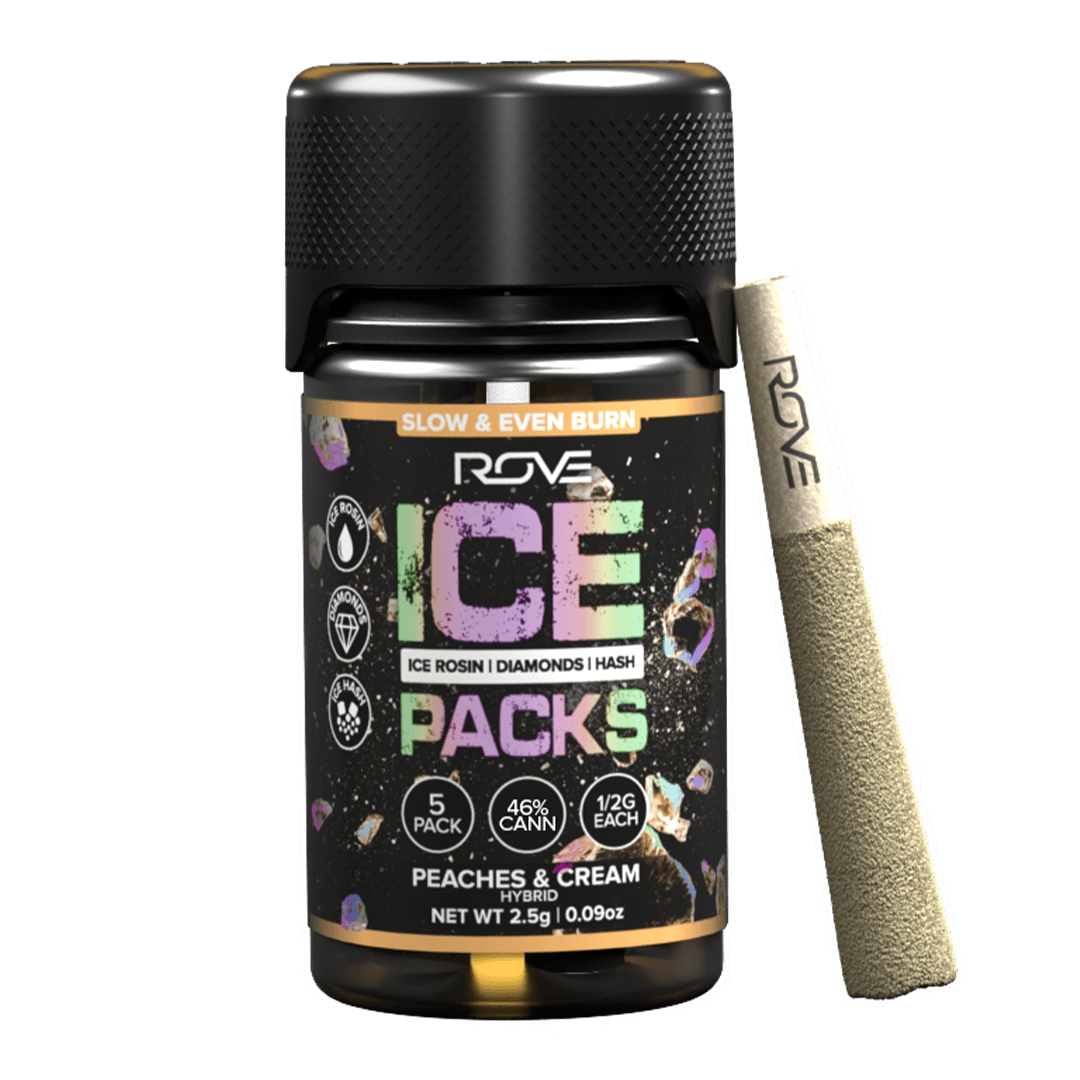 Peaches & Cream - Infused Ice Packs (Rosin, Hash, and Diamonds) [5x 0.5g]