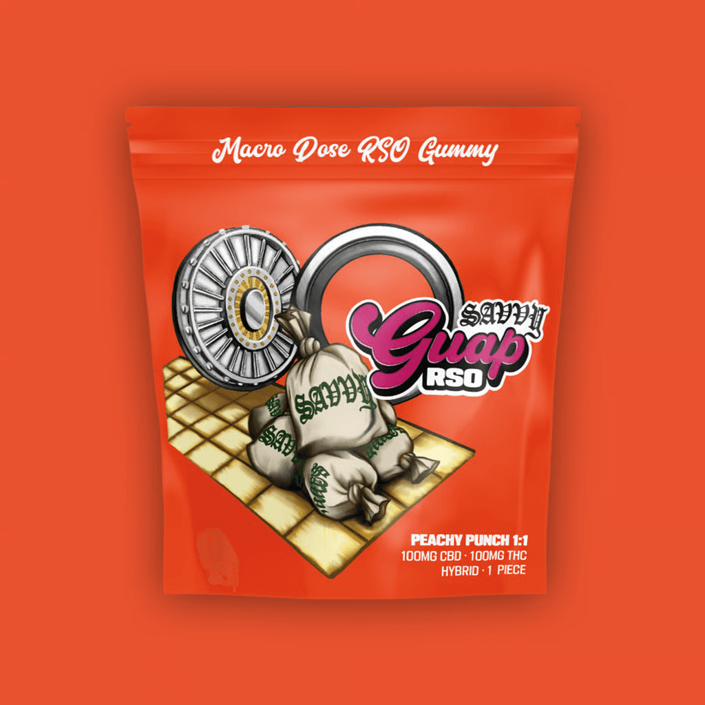 Guap RSO - Peachy Punch [1pk] (100mg CBD/100mg THC)