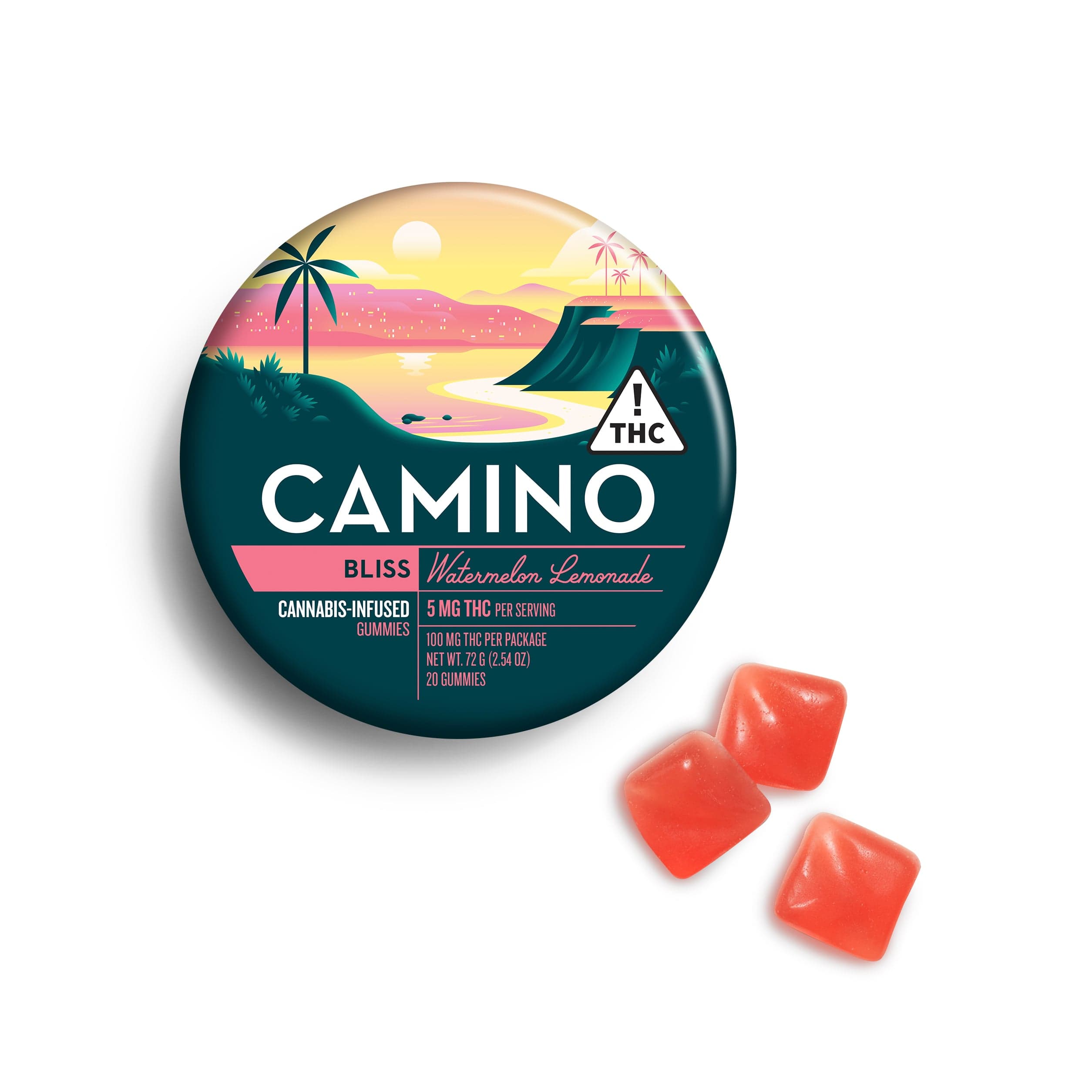 'Bliss' Watermelon Lemonade [20pk] (100mg THC)