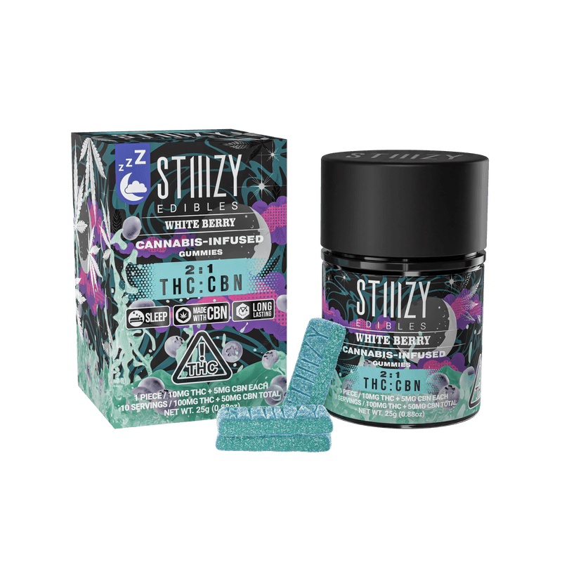 Stiiizy Midnight Berry 2:1 100mgTHC:50mgCBN Sleep Gummies