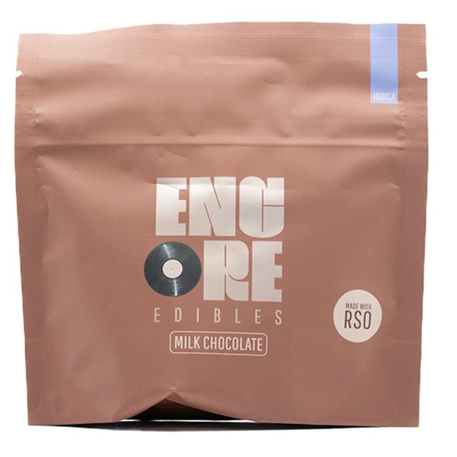 RSO MILK CHOCOLATES INDICA 100MG ENCORE M{802} N{271}