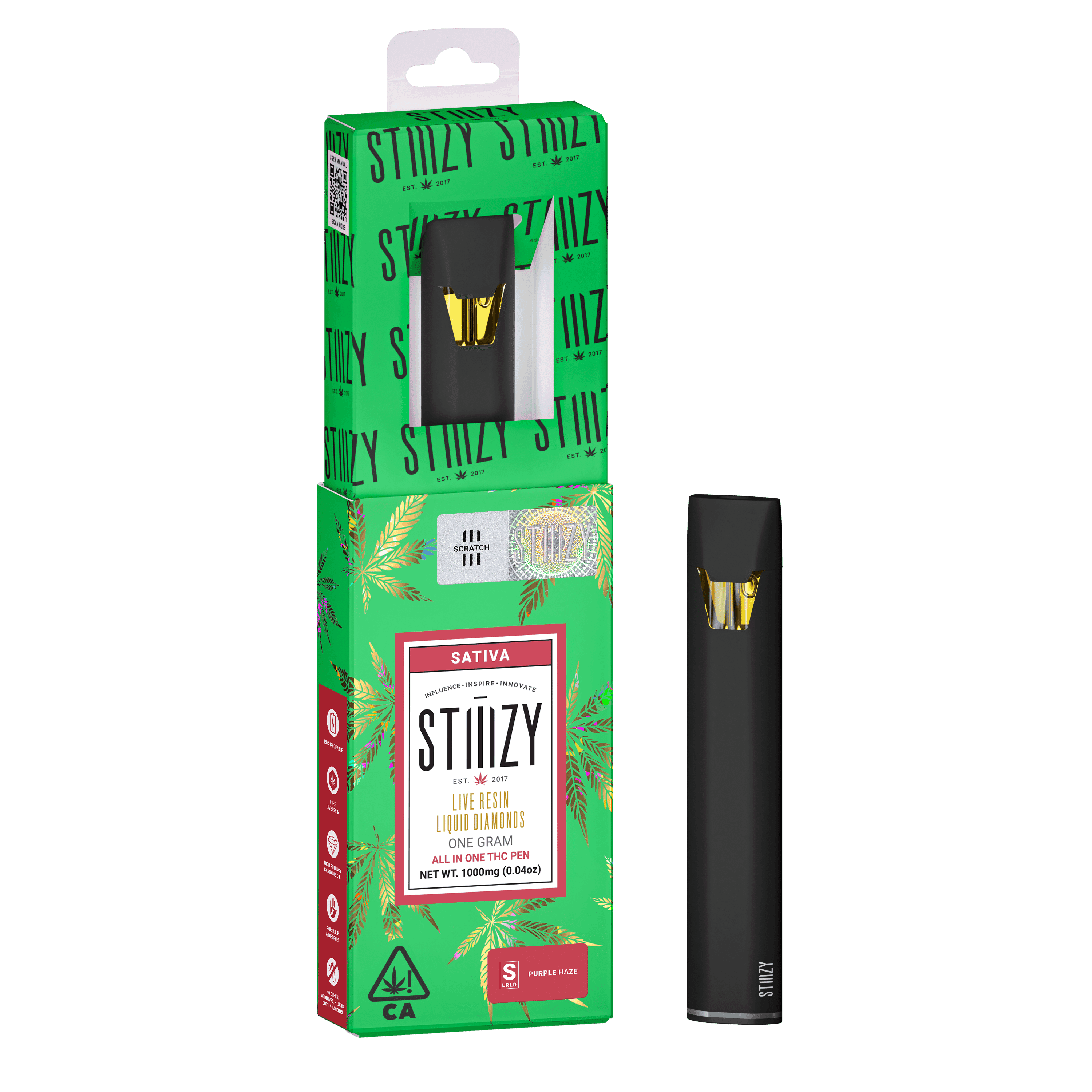 Stiiizy LR Disposable Purple Haze .95g