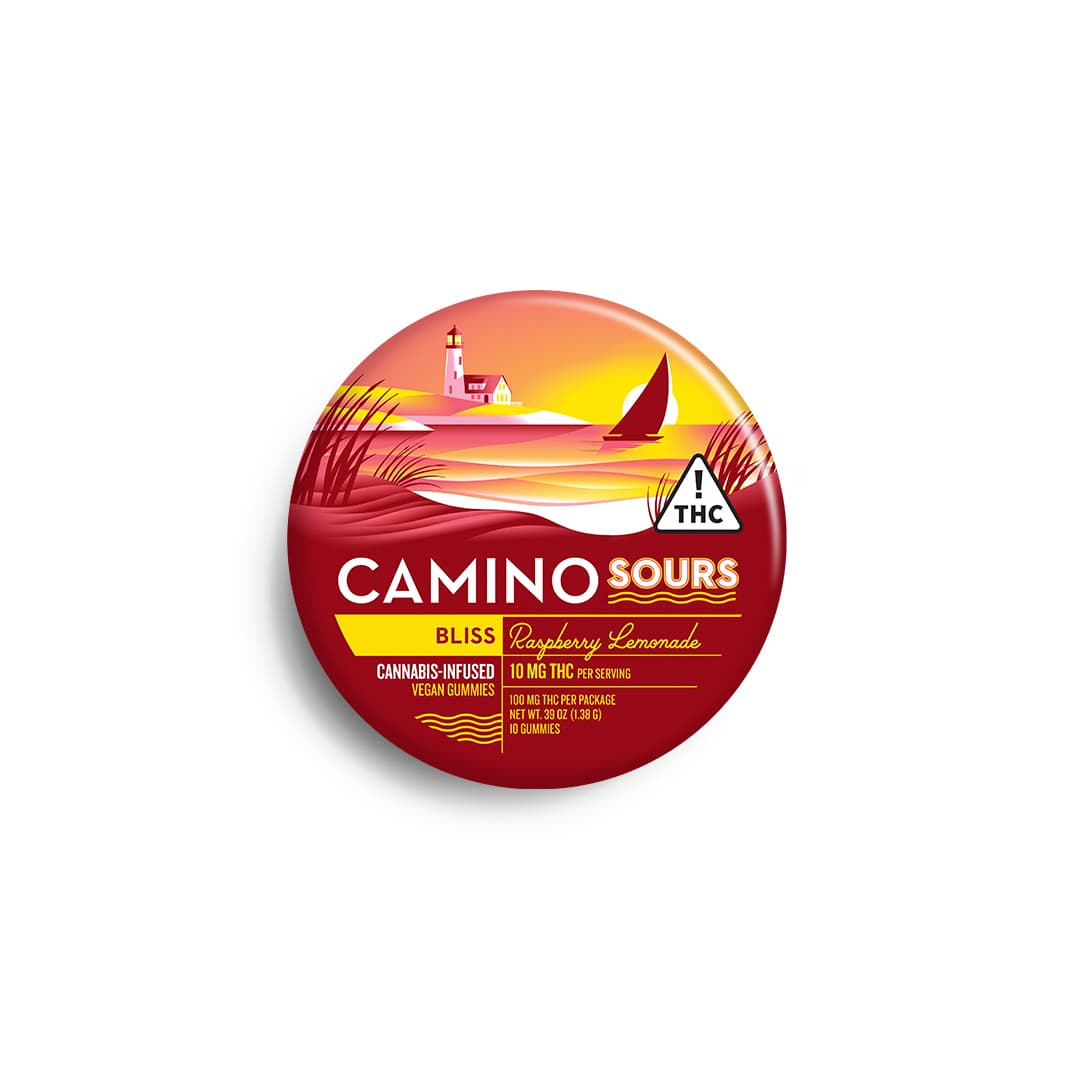 Kiva Camino | Raspberry Lemonade Sour Gummies 100mg