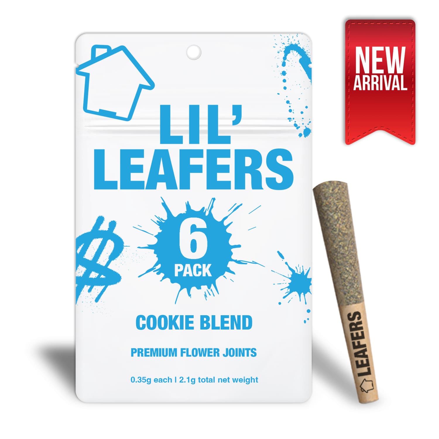 LIL' Leafers Cookie Blend (6-pack of .35g joints)