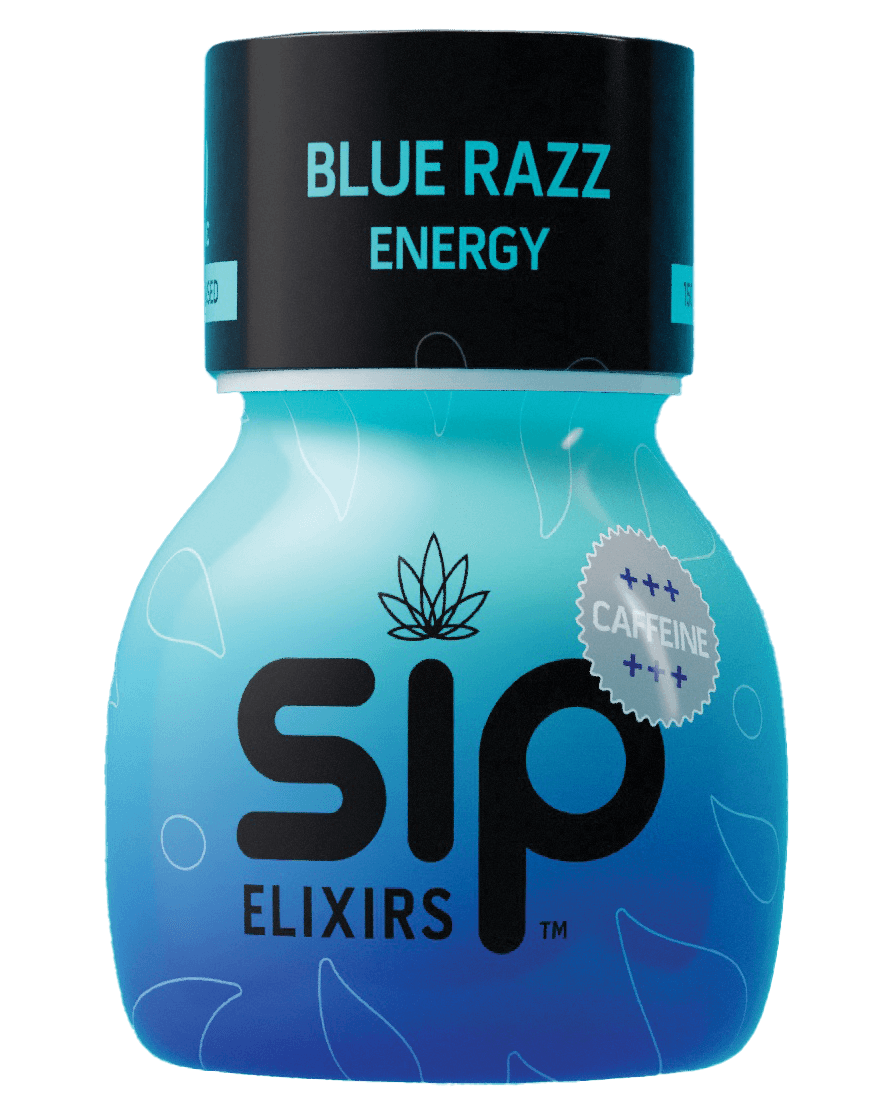 Sip Blue Razz 100mg Elixir with Caffeine