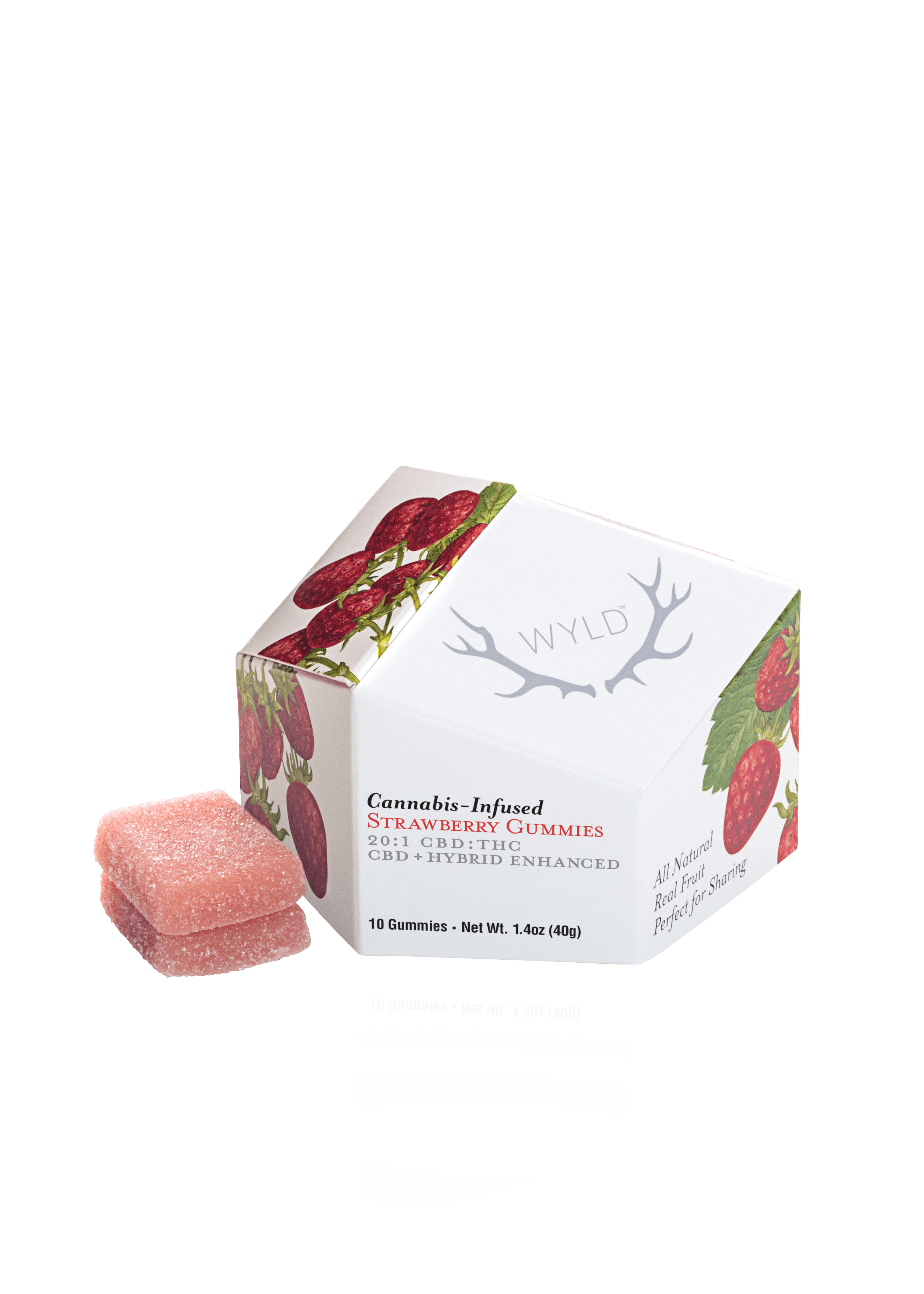 Wyld | Strawberry CBD 20:1 Gummies 100mg