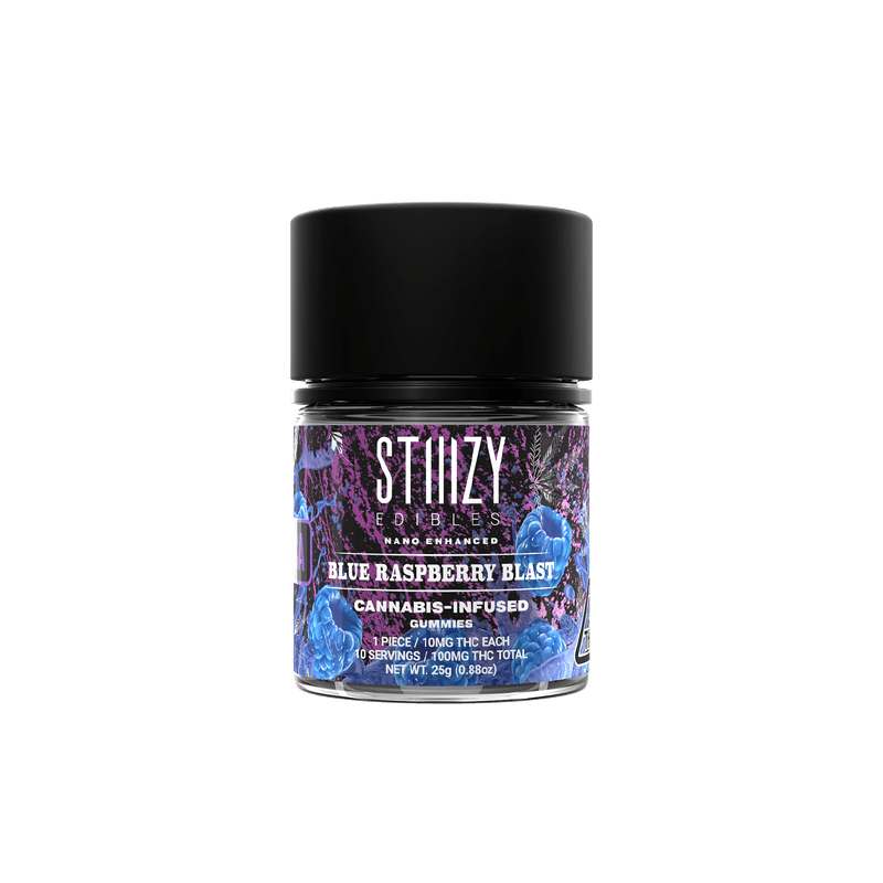 Stiiizy Blue Raspberry Blast 100mg Gummies