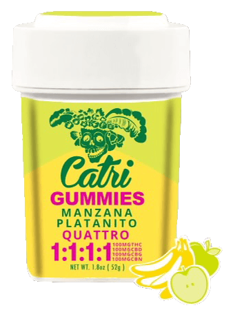 Catri - Gummies 1:1:1:1 - Apple Banana (H) (100mg THC/CBD/CBG/CBN)
