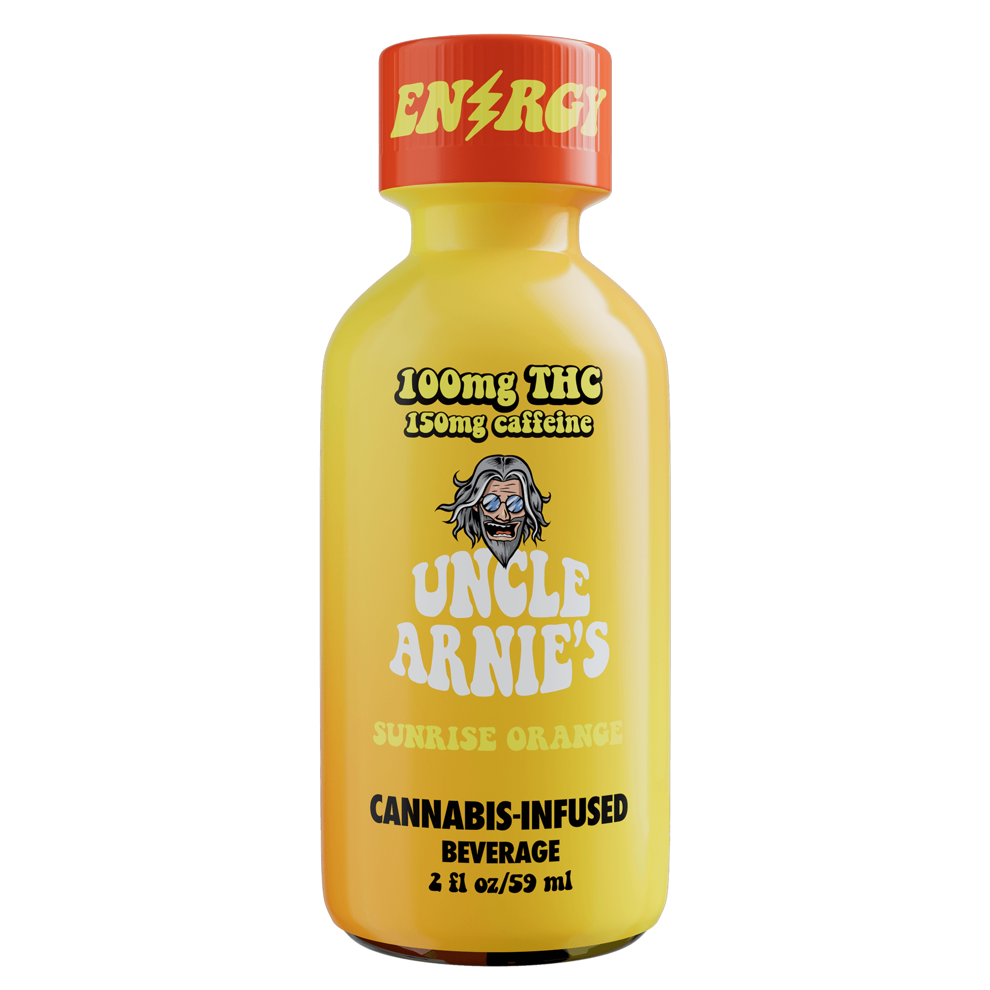Uncle Arnie's Sunrise Orange 2oz 100mg + 150mg Caffeine