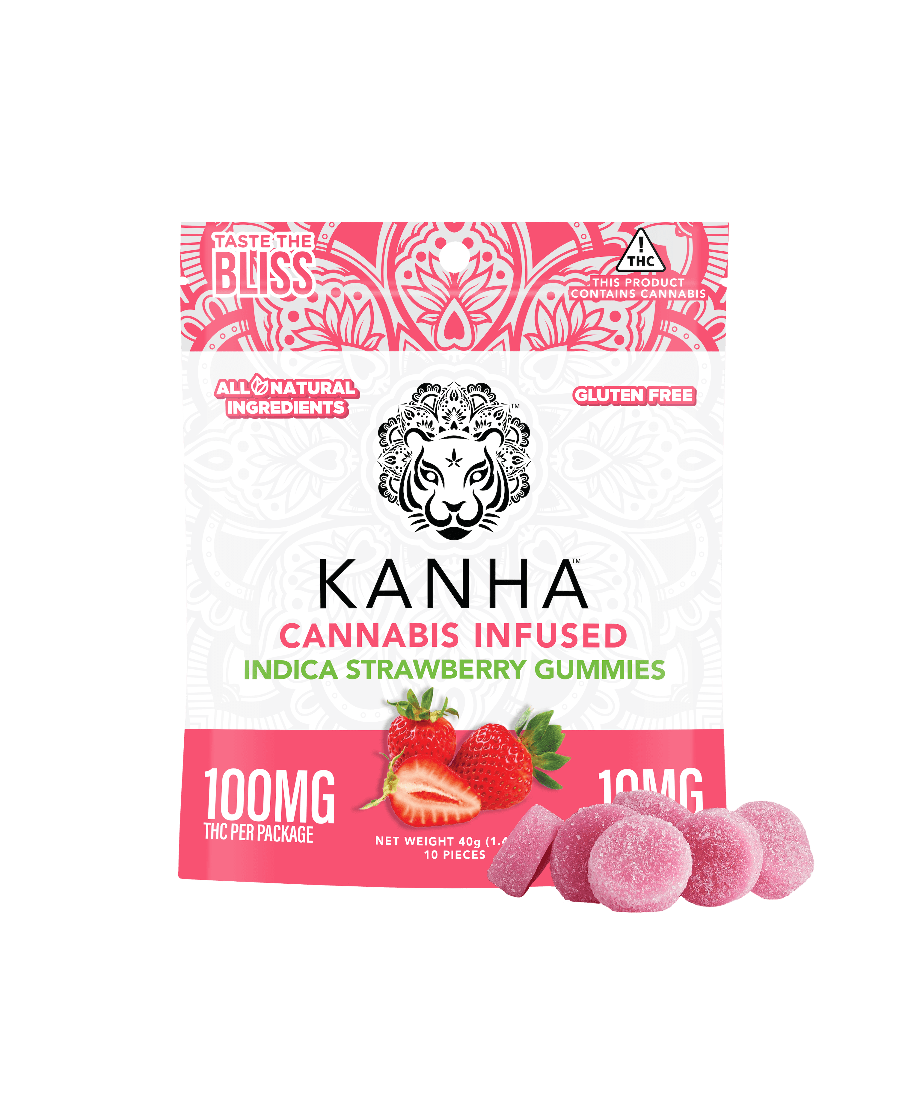 Kanha Classic Strawberry (I) Gummies 10mg 10pk