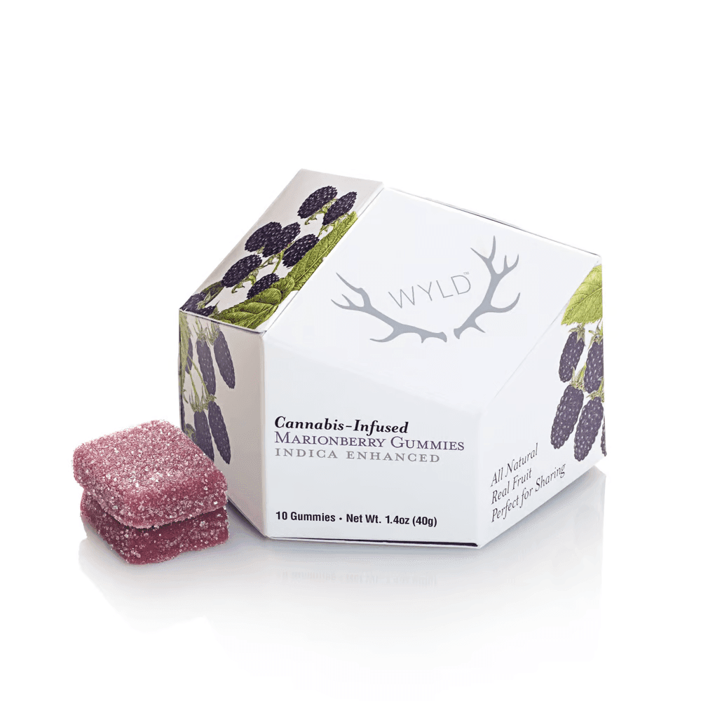 Wyld Marionberry Indica Gummies 100mg 10pk
