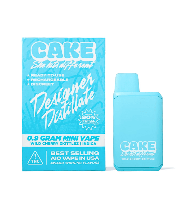 CAKE Wild Cherry Zkittlez (I) Disposable Vape 0.9g