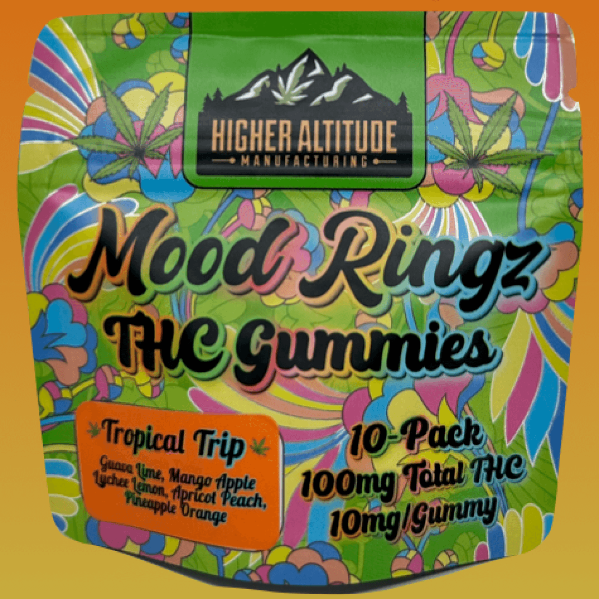 Sativa Mood Ringz (100mg) Gummies 10pk Higher Altitude Manufacturing