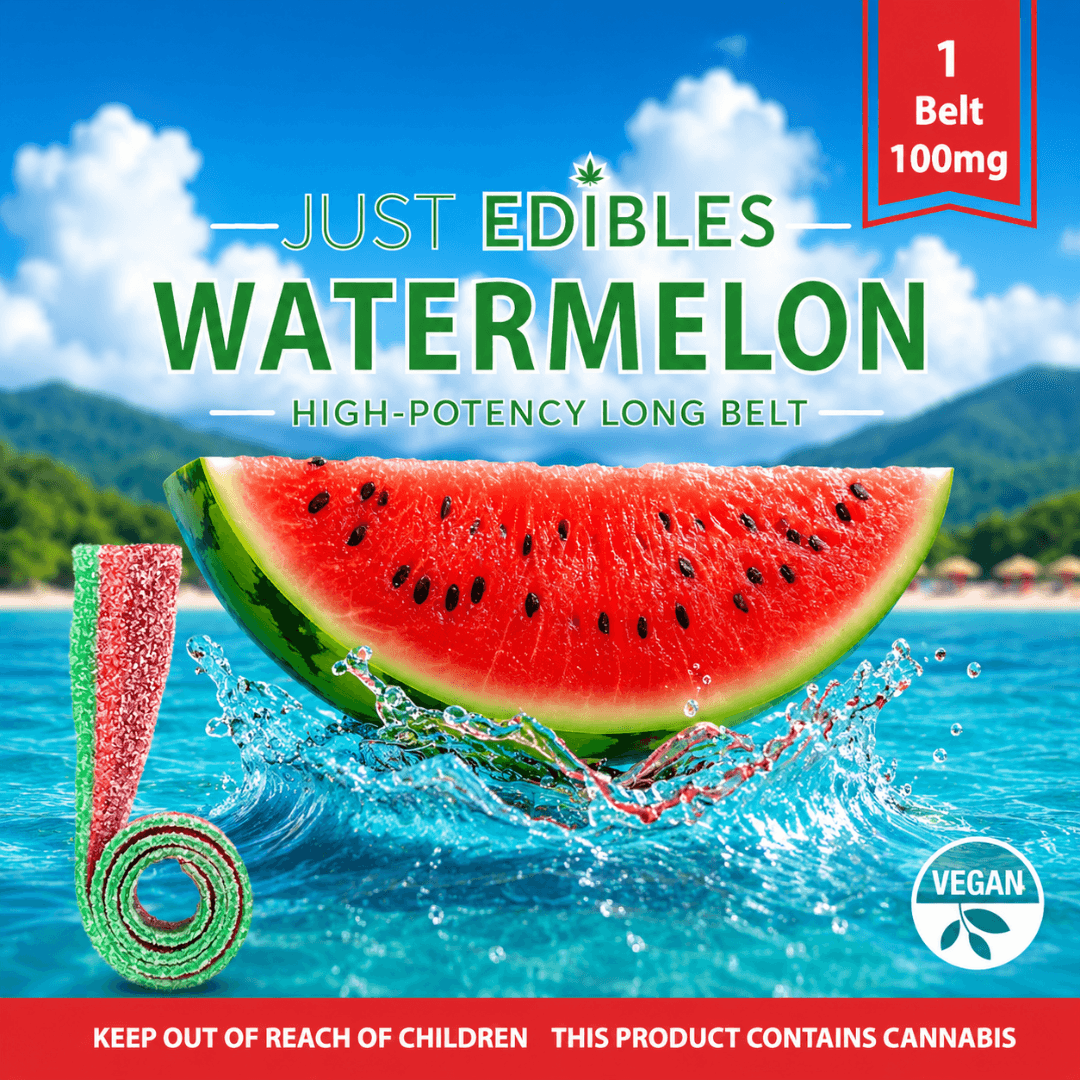Just Edibles - Watermelon Sour Long Belt (100mg)