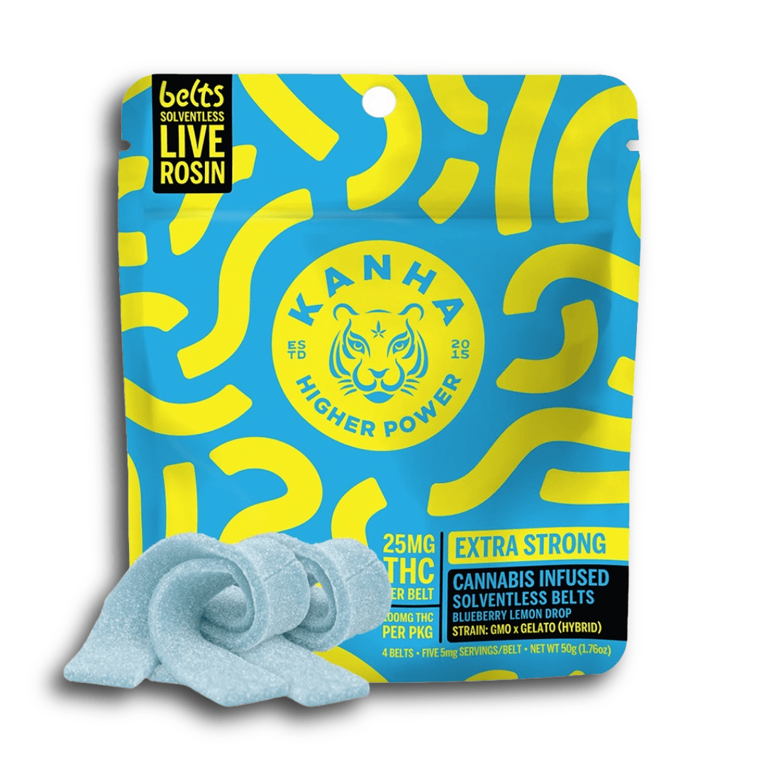 Blueberry Lemon Drop Solventless Rosin Belts 4-pack