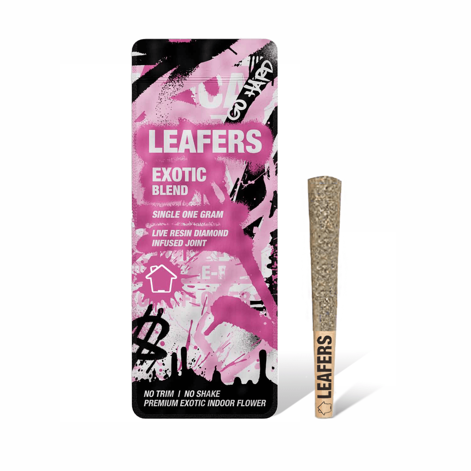 Leafers - Live Resin Diamond Infused Preroll - Exotic Blend (H) (1.0g)