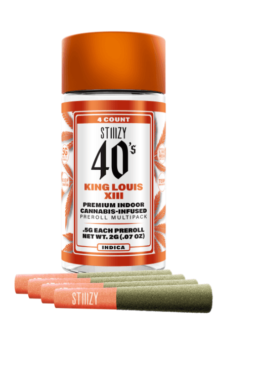 Stiiizy 40's | King Louis XIII | 2g 4pk] [Infused Preroll] NOT REDEEMABLE