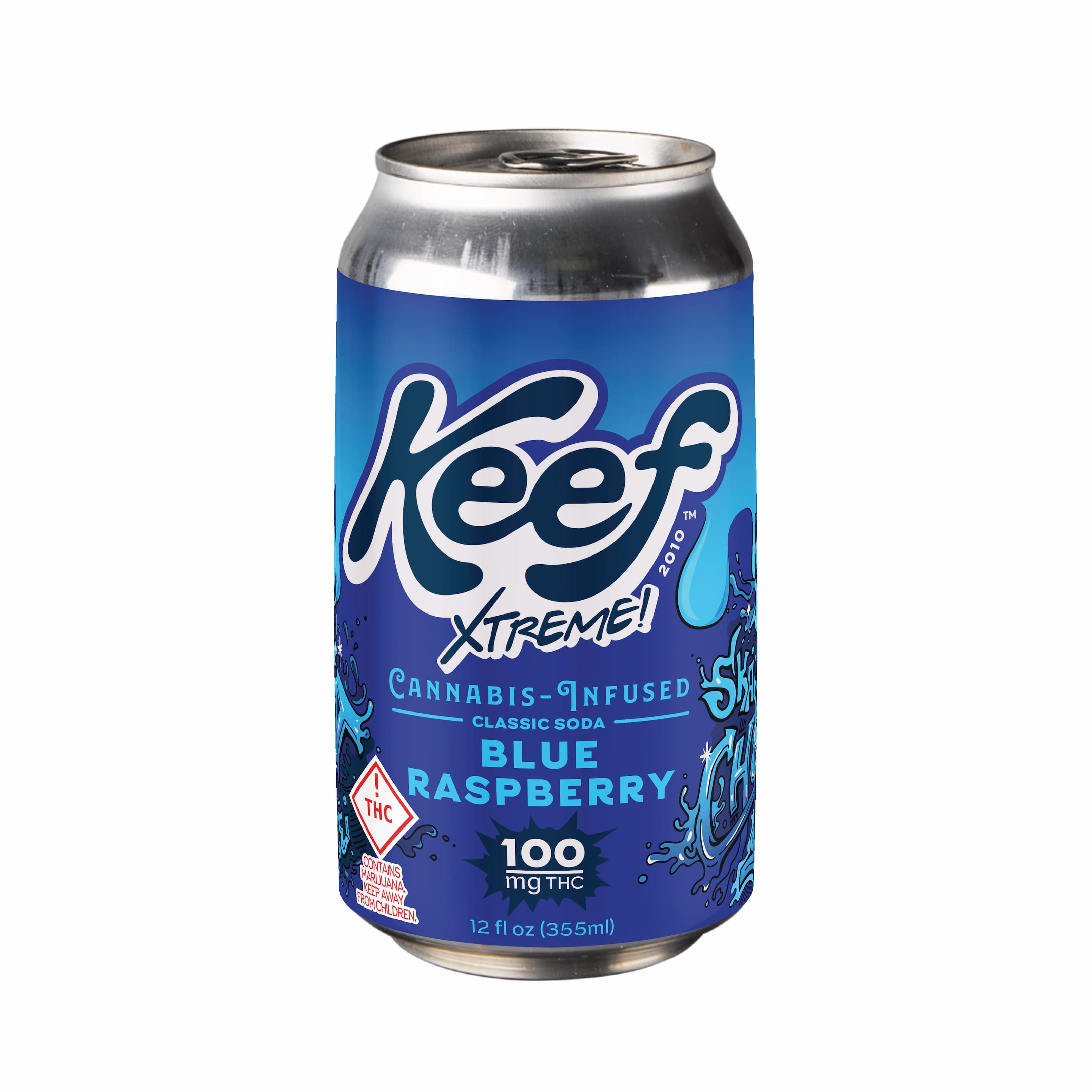 Blue Raspberry Xtreme Classic Soda 12oz