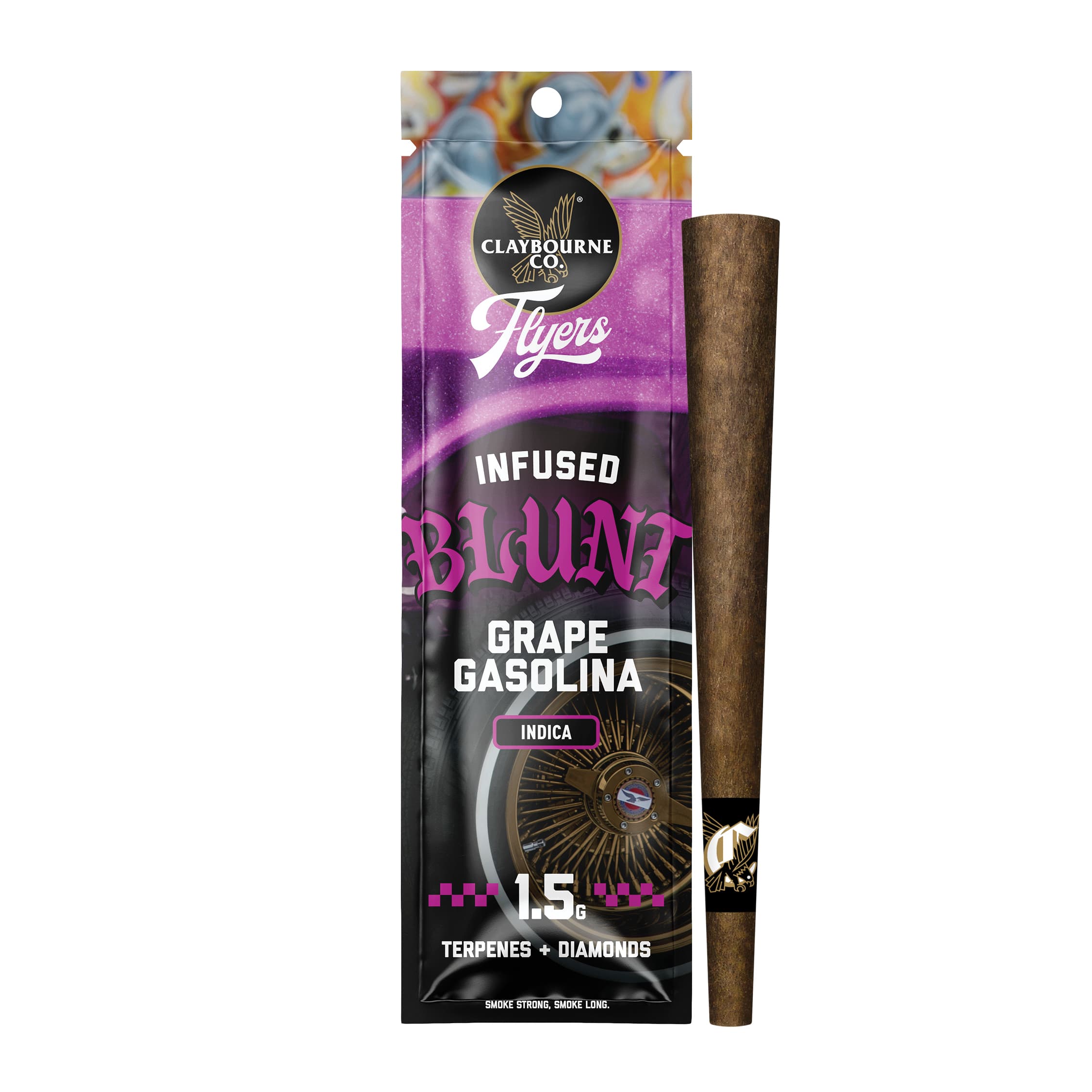 Claybourne Co. Flyers Grape Gasolina (I) Infused Blunt 1.5g