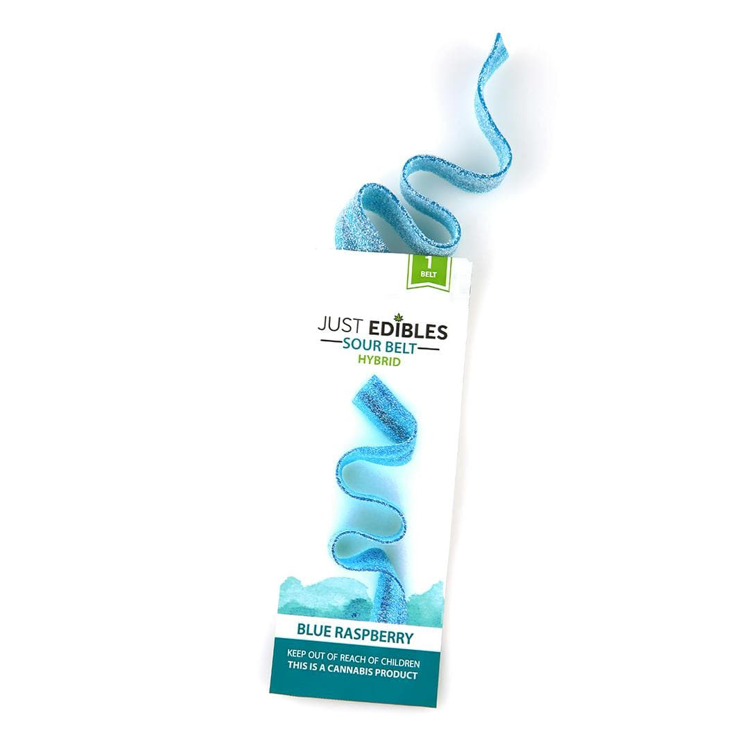 Just Edibles Blue Raspberry Sour Long Belt 1pk 100mg
