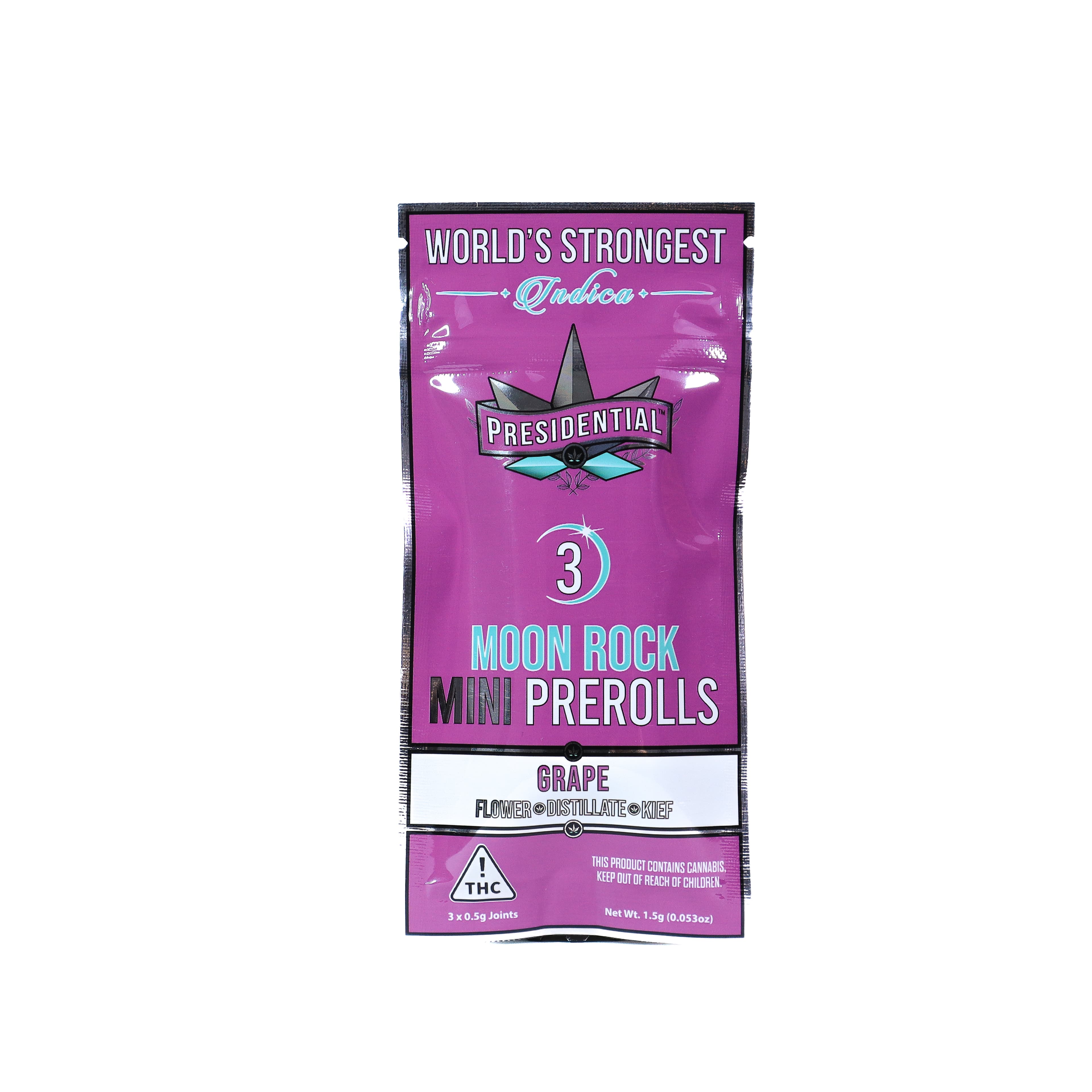 Presidential Grape (I) Moon Rock Infused Pre-Roll Multipack 0.5g 3pk