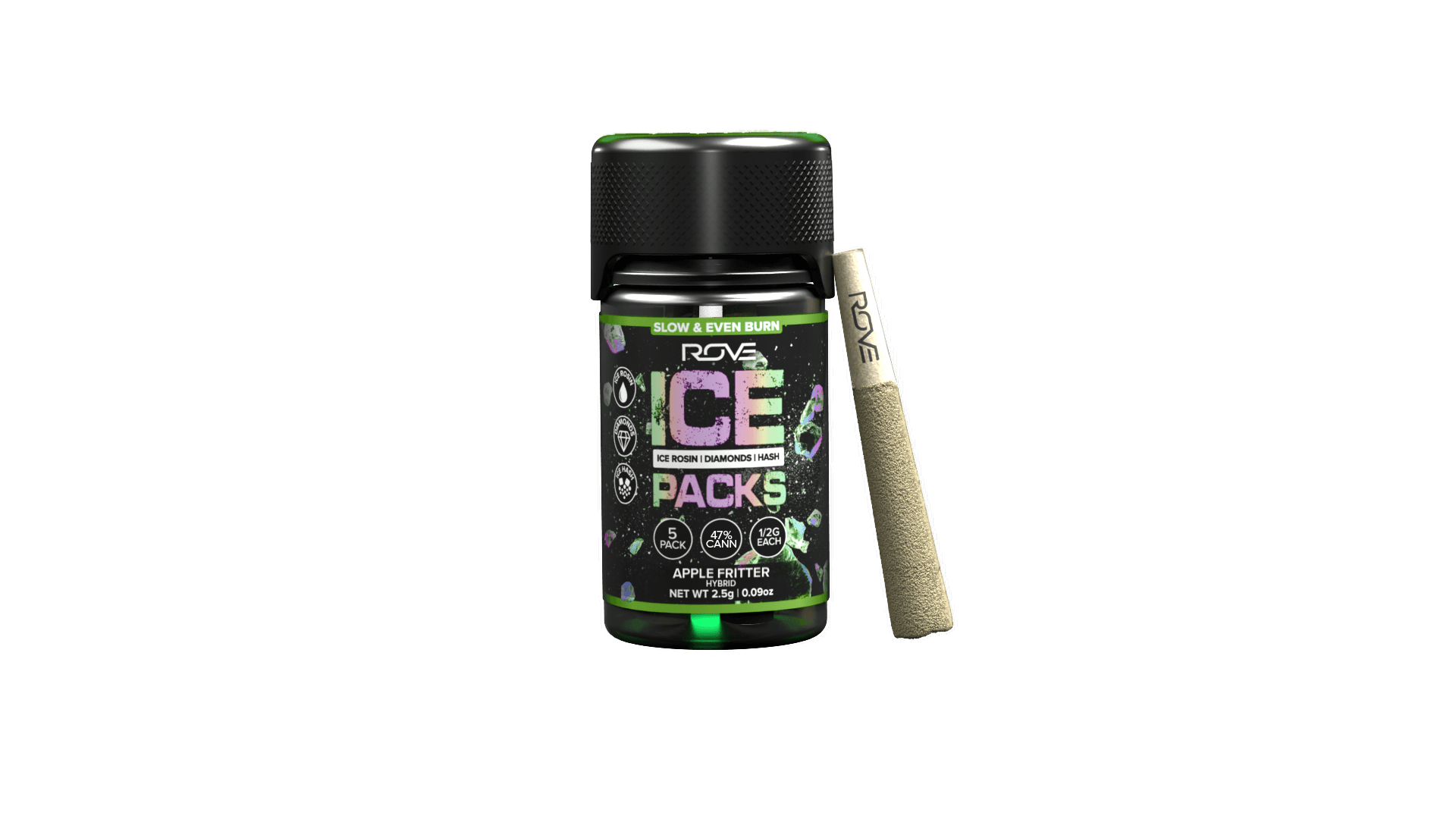 Rove - Ice Packs - Infused Prerolls 5pk - Frosted Melon (H) (2.5g)