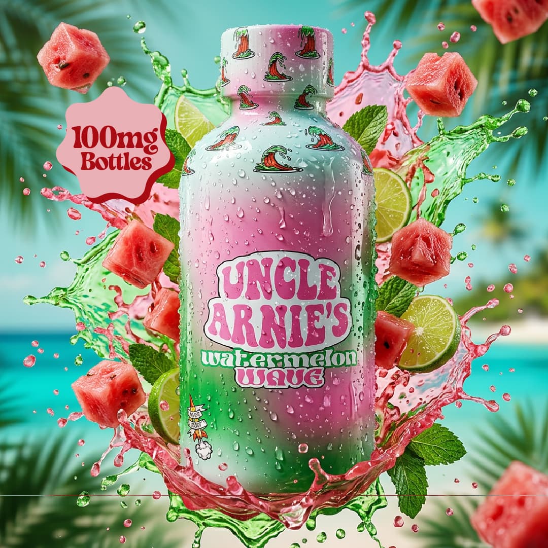 Uncle Arnie's 8oz 100mg Watermelon Wave