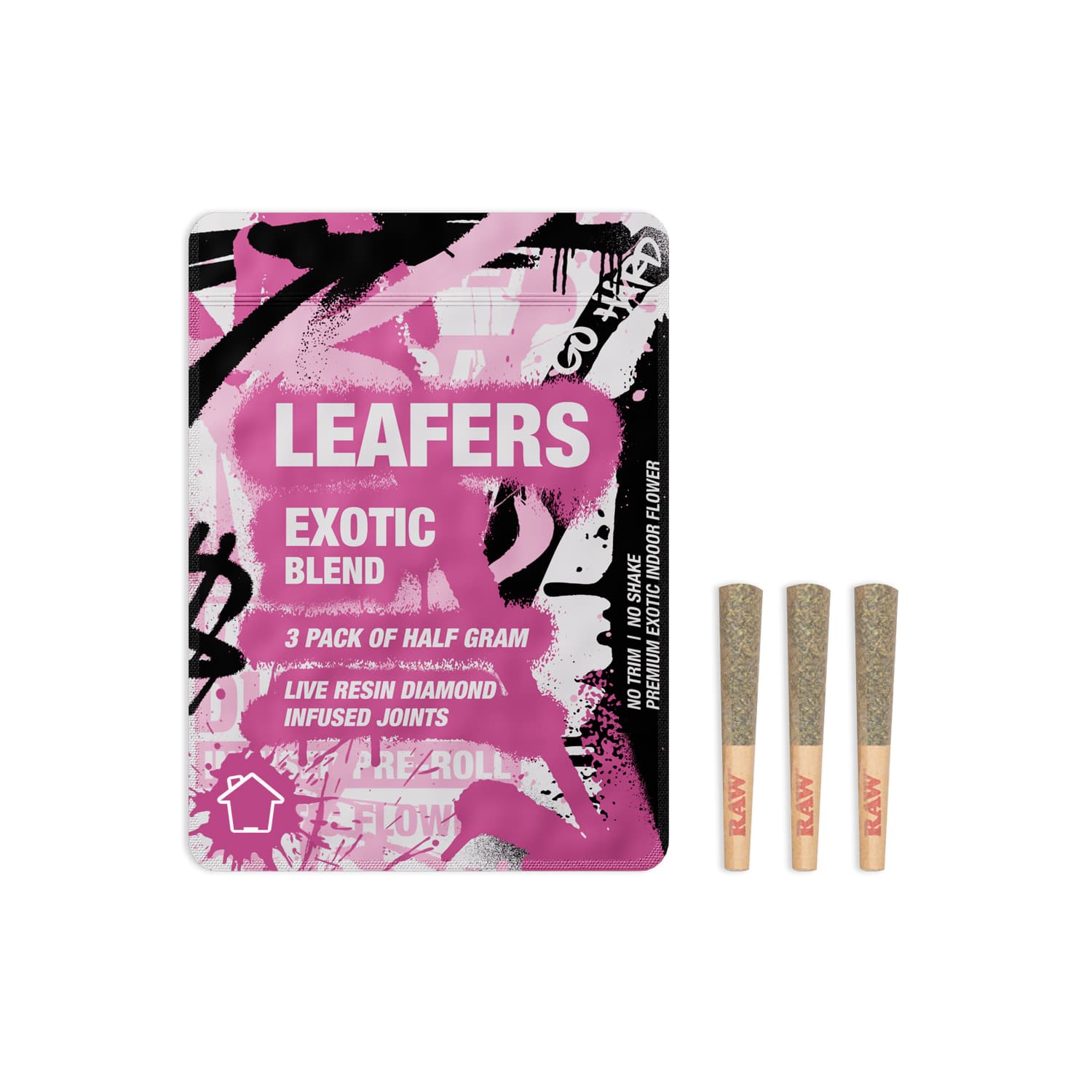 Exotic Blend Diamond-Infused (3-pack of .5g joints)
