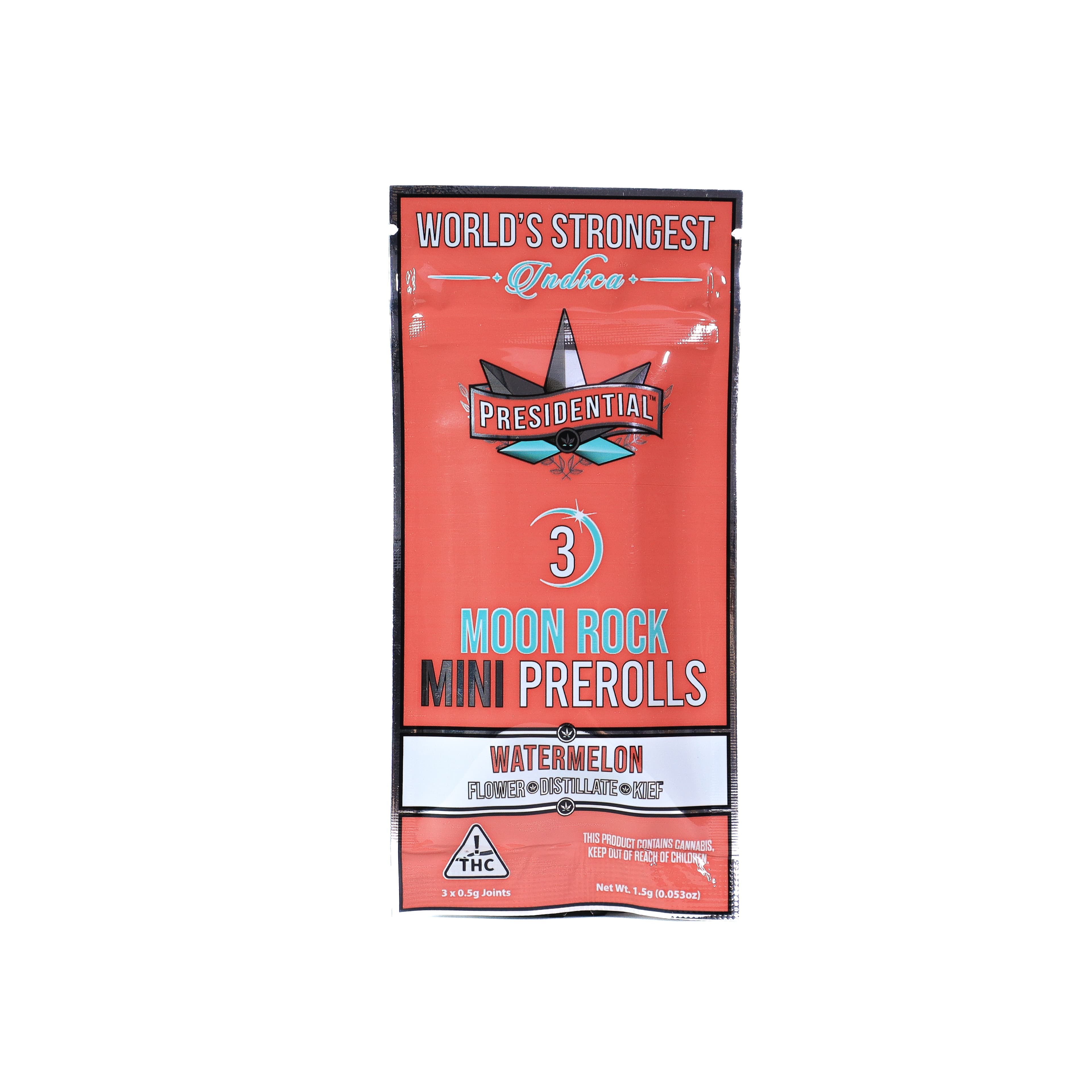 Presidential Watermelon (I) Moon Rock Infused Pre-Roll Multipack 0.5g 3pk