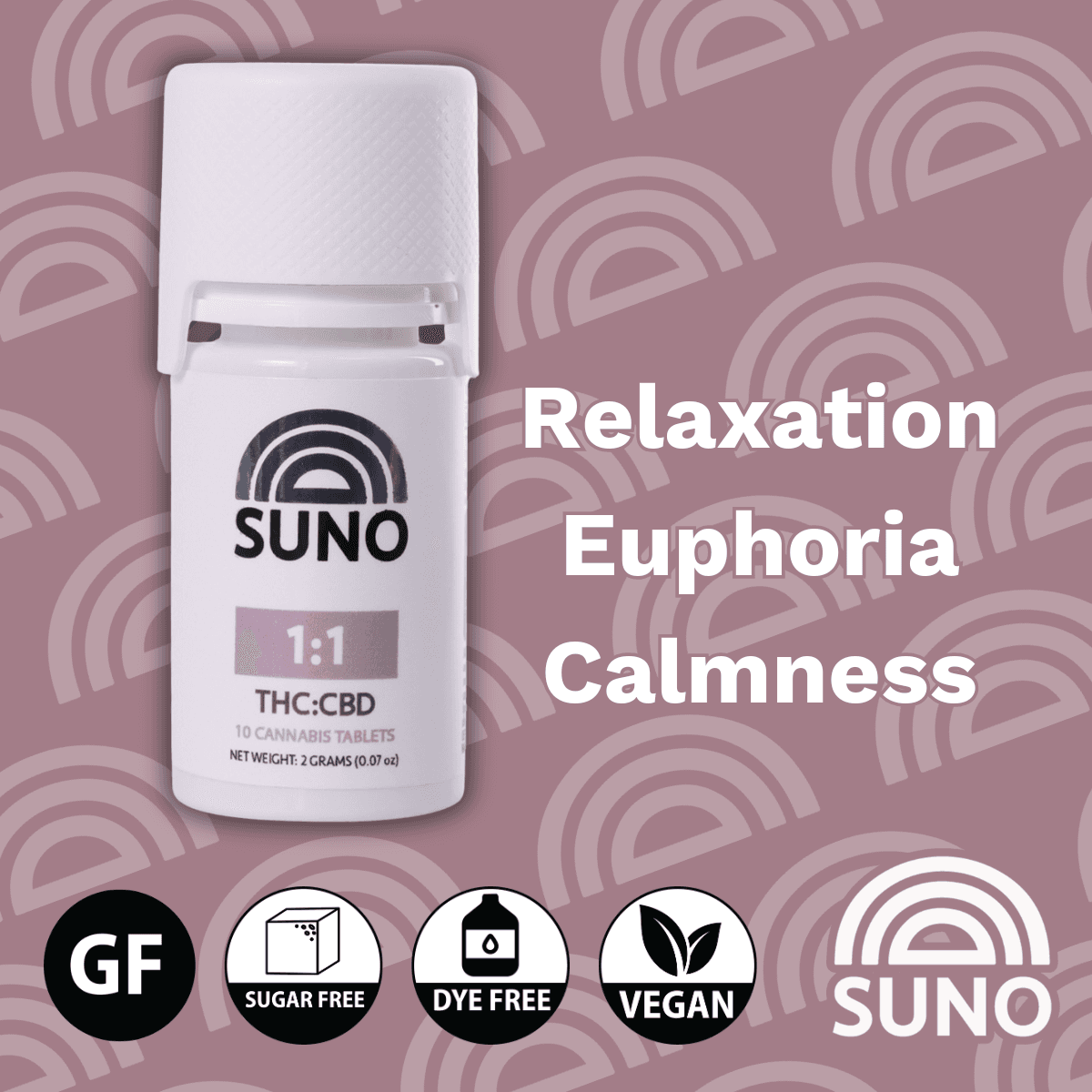 SUNO 100mg Tablets 1:1 Hybrid