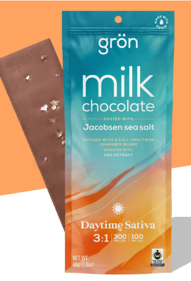 Grön - Chocolate Bar 3:1 - Milk Chocolate (H) (300mg CBG/100mg THC)