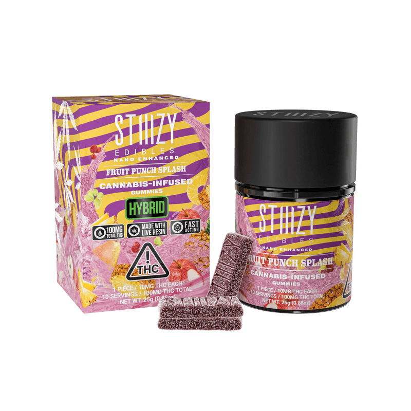 Stiiizy Fruit Punch Splash 100mg Gummies