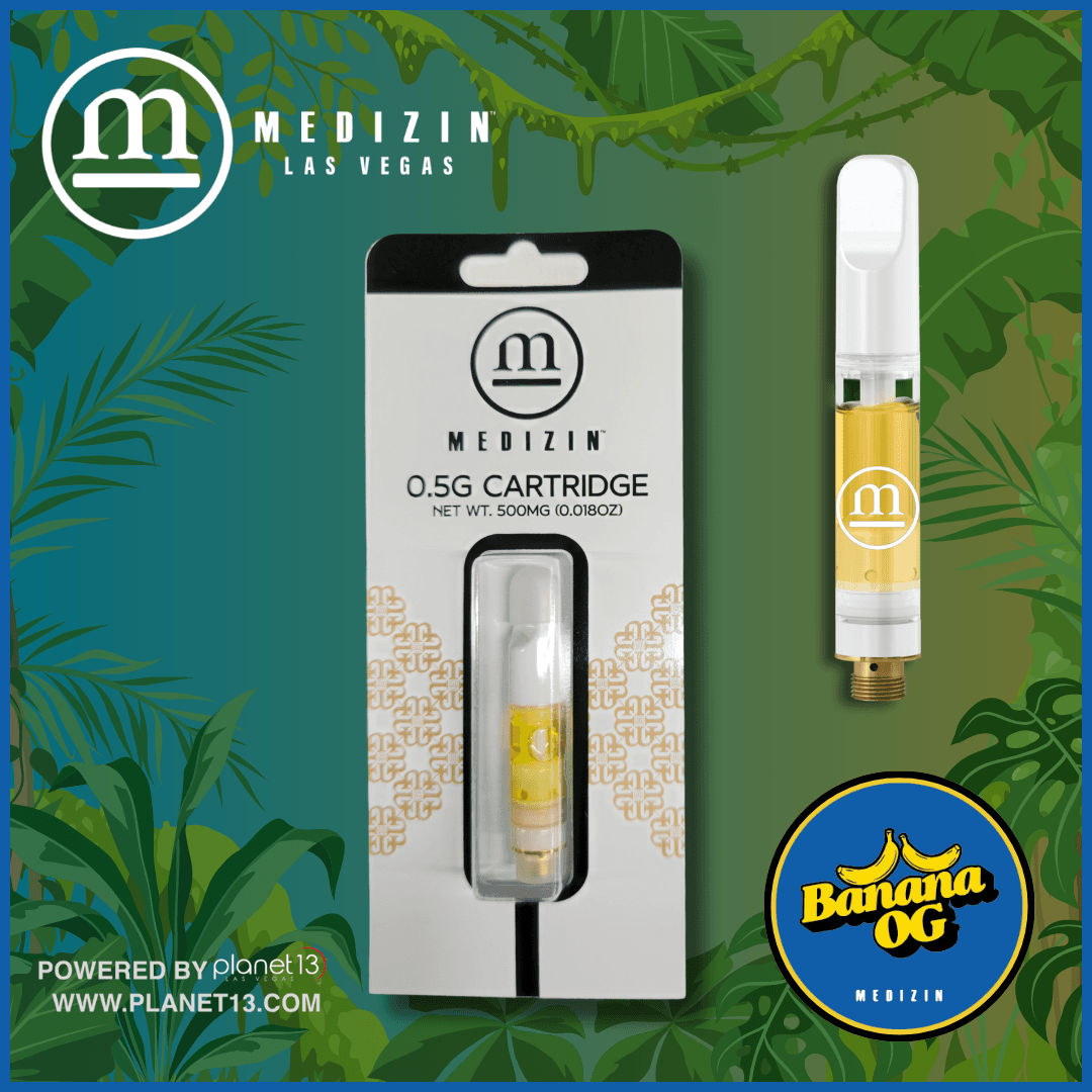 Medizin Banana OG .5g Live Resin Vape Cartridge