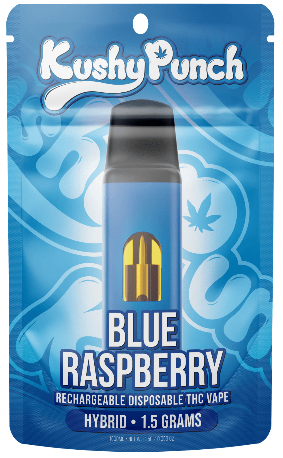 Kushy Punch - Disposable Distillate - Blue Raspberry (H) (1.5g)