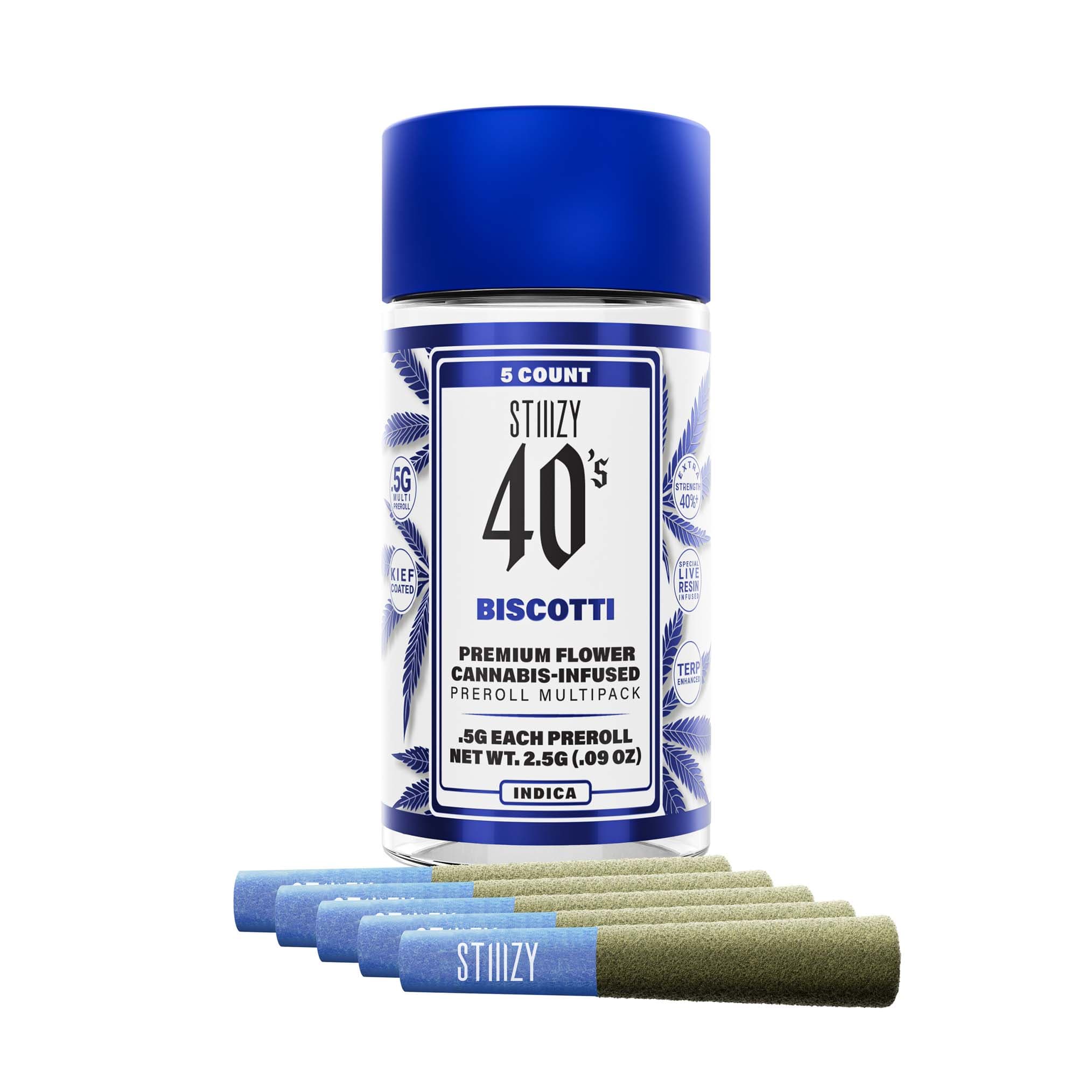 Biscotti 40's Infused Pre-Rolls 5pk