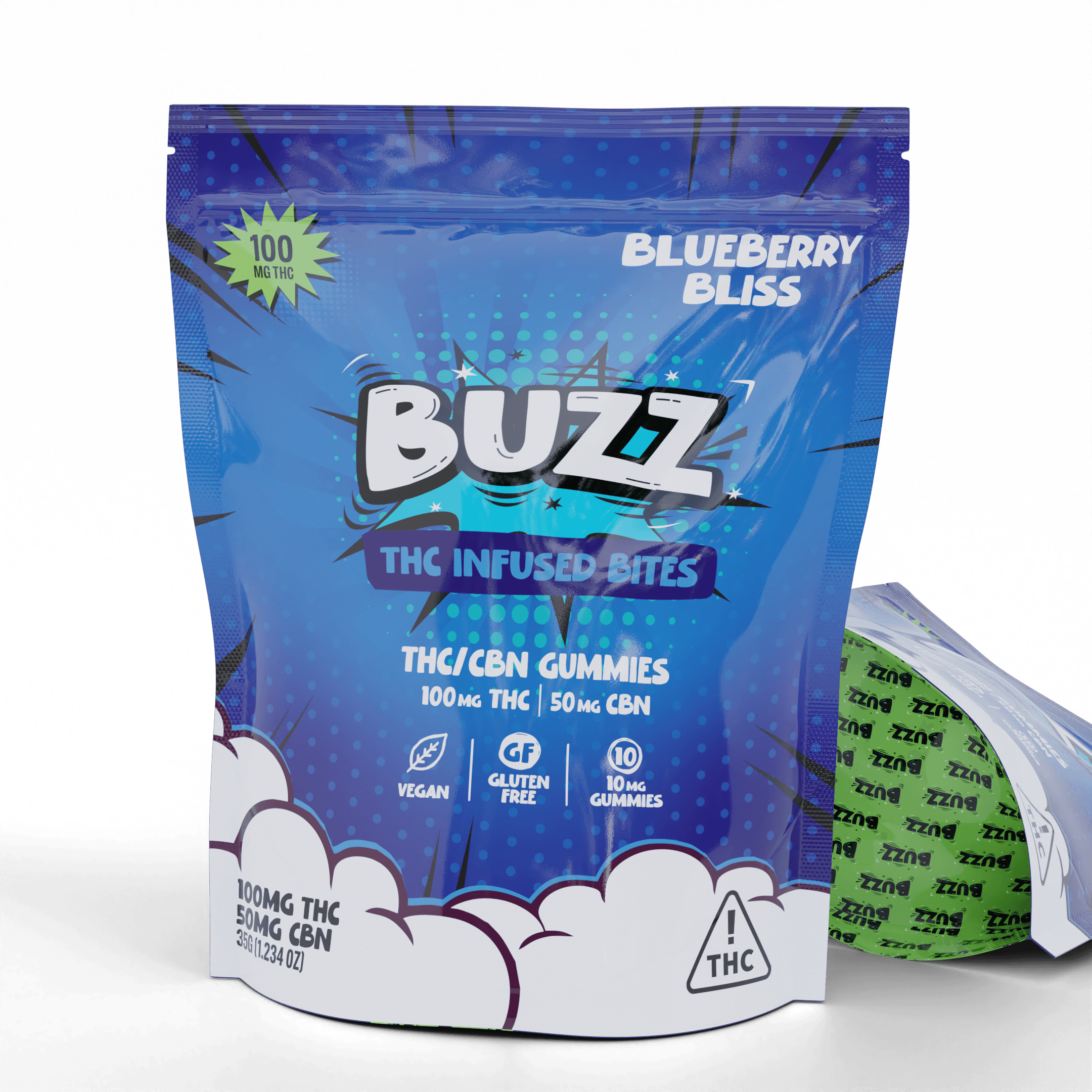 BUZZ | 2:1 Blueberry Bliss Gummies 100mg