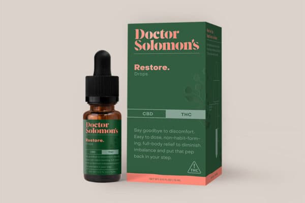 Dr. Solomon's Restore 1:1 500mgTHC:500mgCBD Tincture