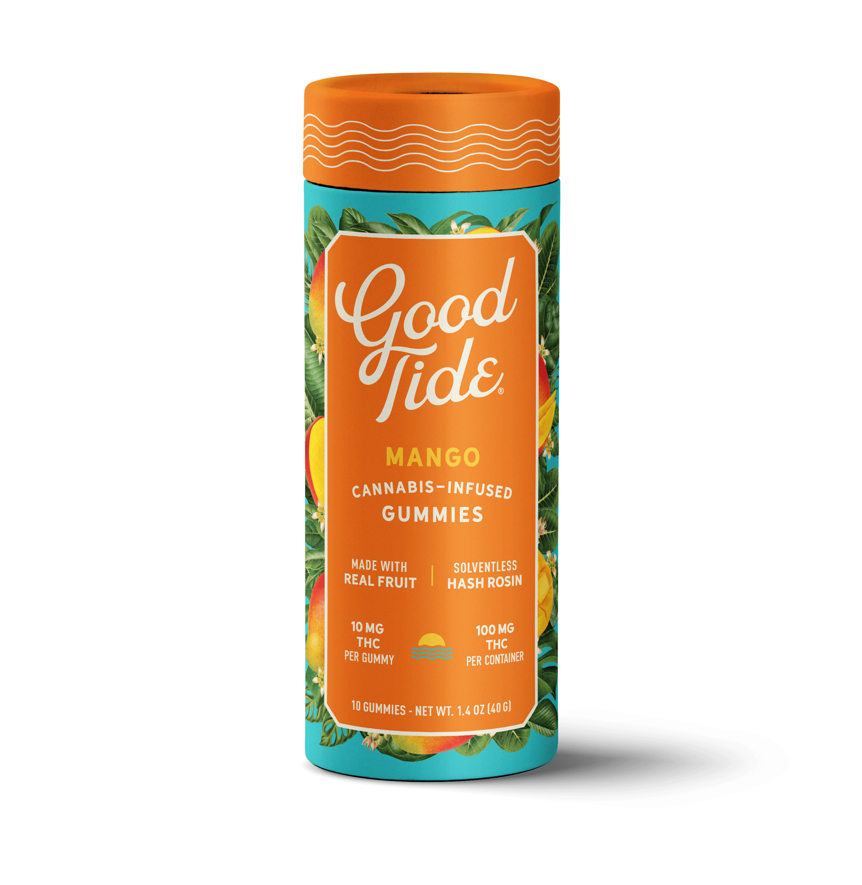 Good Tide Mango Solventless Rosin Gummies 10mg 10pk