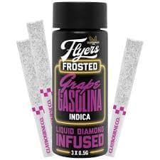 Claybourne Co. Flyers Frosted Grape Gasolina .5g Infused Preroll 3pk