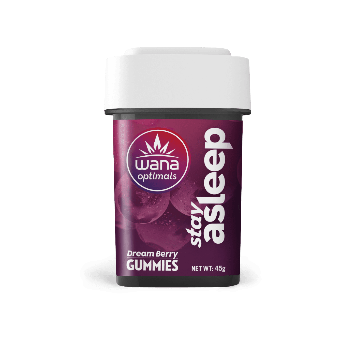 Wana - Gummies 4:2:1:1 - Stay Asleep Dream Berry (H) (200mg CBD/100mg THC/50mg CBN/CBG)