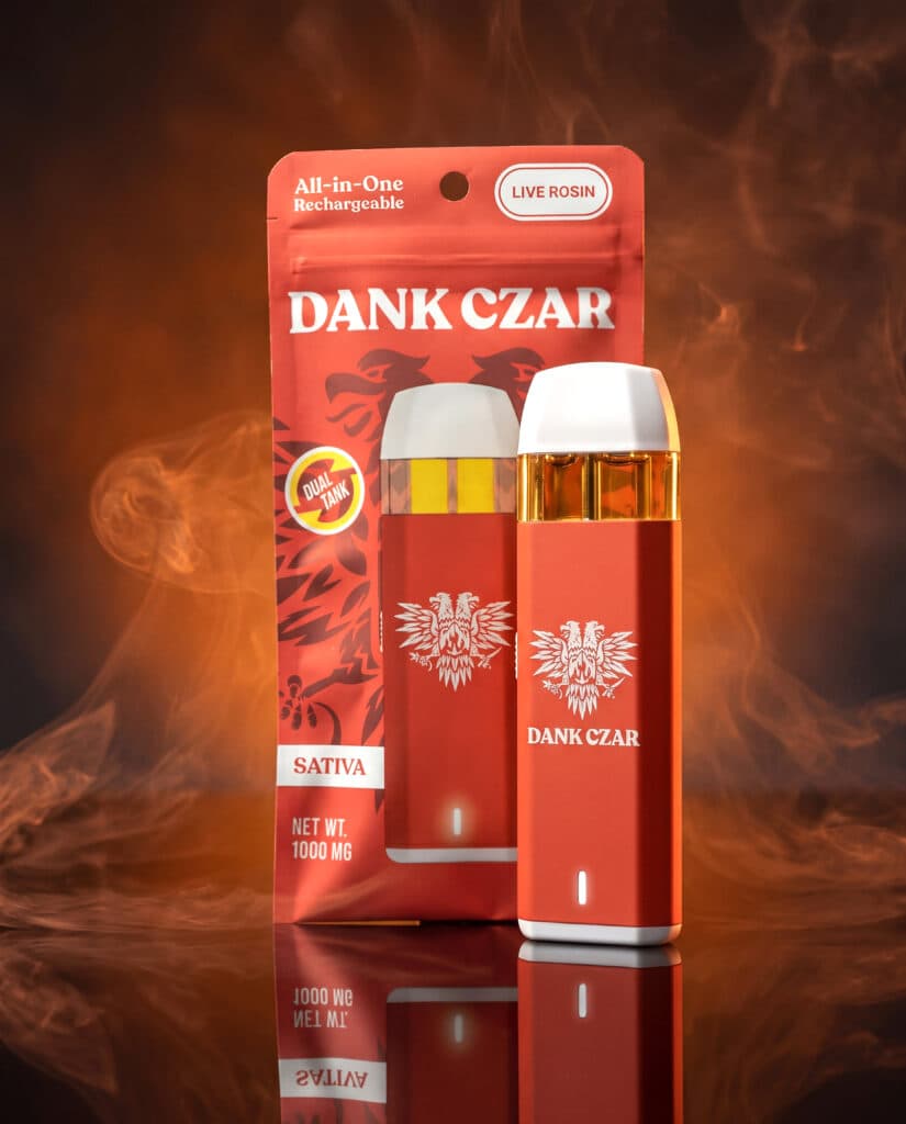 Dank Czar Honey Banana Bread (S) Solventless Live Hash Rosin Disposable Vape 1g