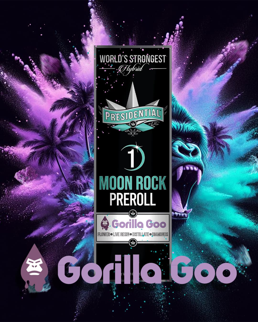 GORILLA GOO INFUSED PR 1G PRESIDENTIAL M{} N{511}