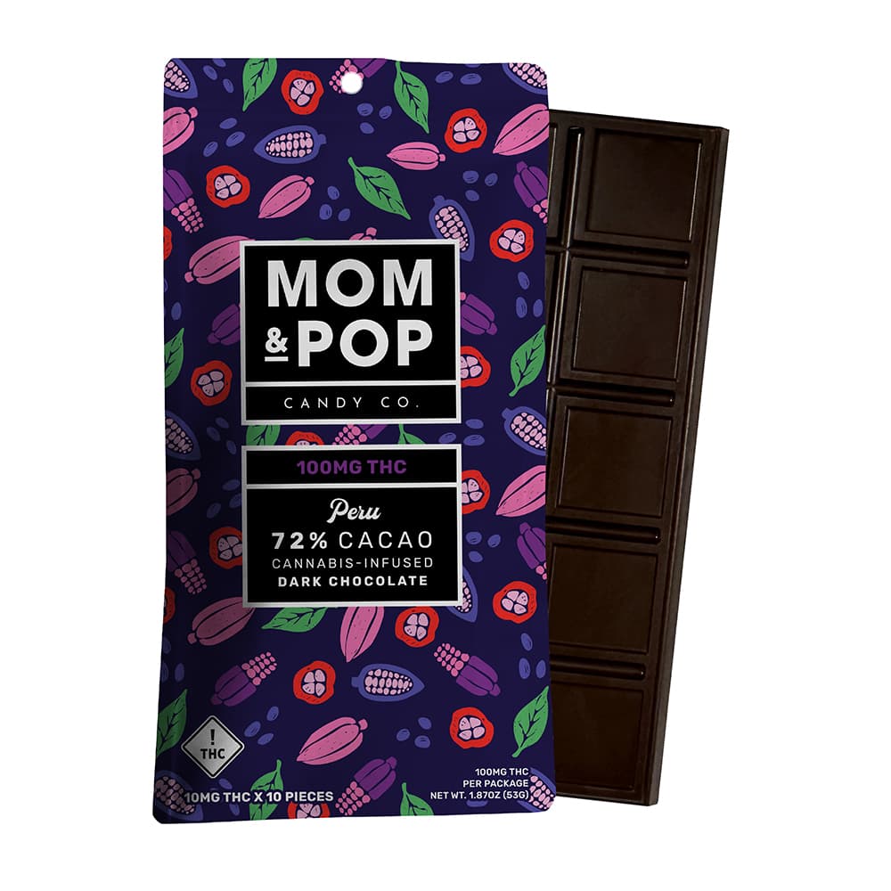 Mom & Pop - Dark Chocolate Bar (H) (100mg)