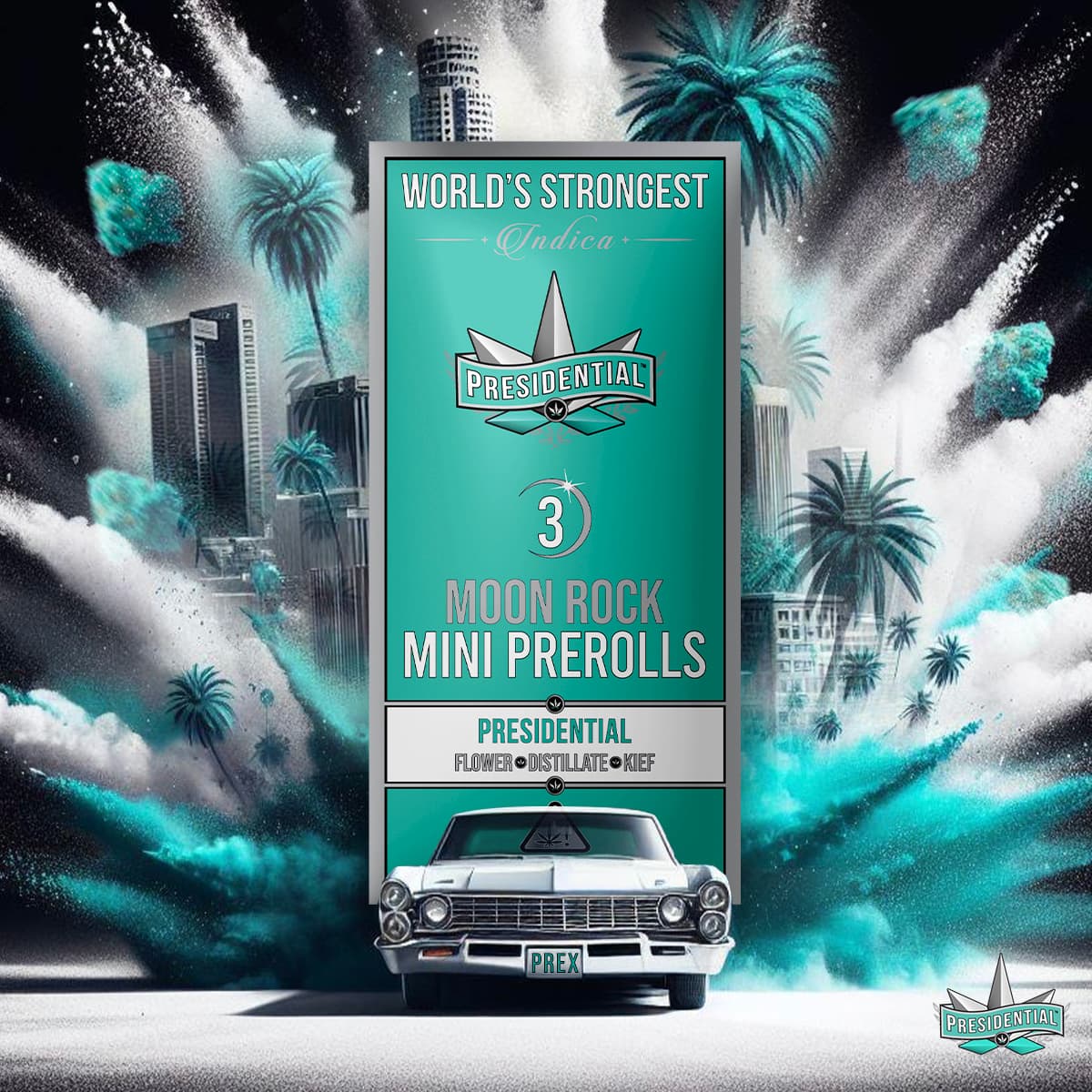 Presidential - Classic Moon Rock Mini Pre-Roll 3pk