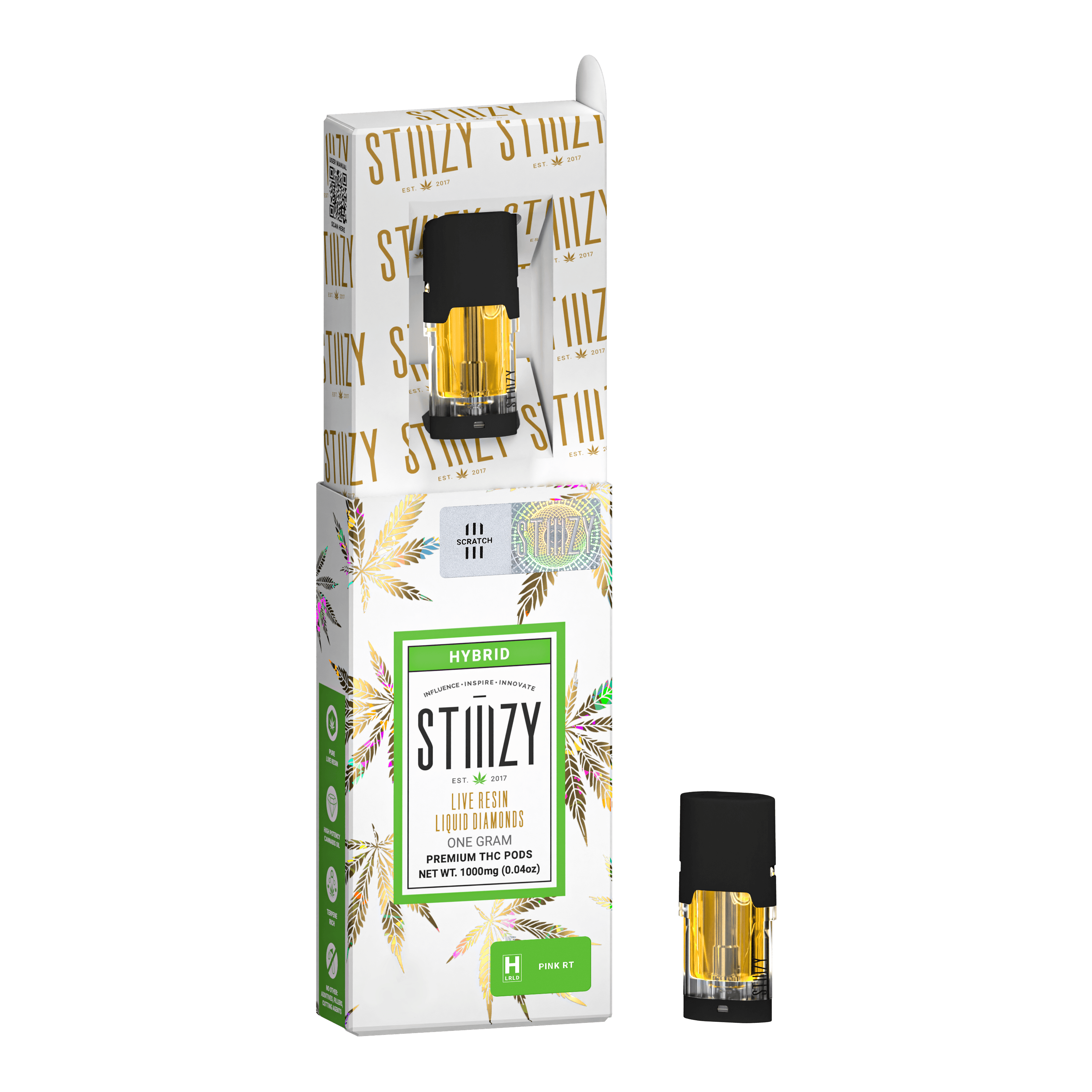 Stiiizy - Pod Liquid Diamonds - Pink RTZ (H) (1.0g)
