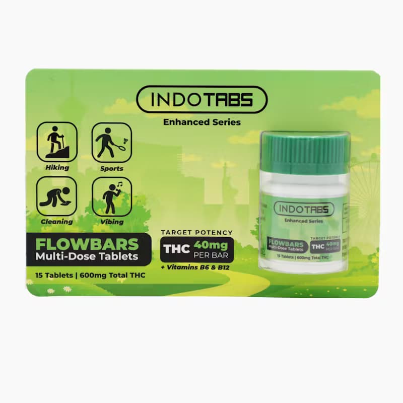 IndoTabs - Flowbars - 15pk 600mg